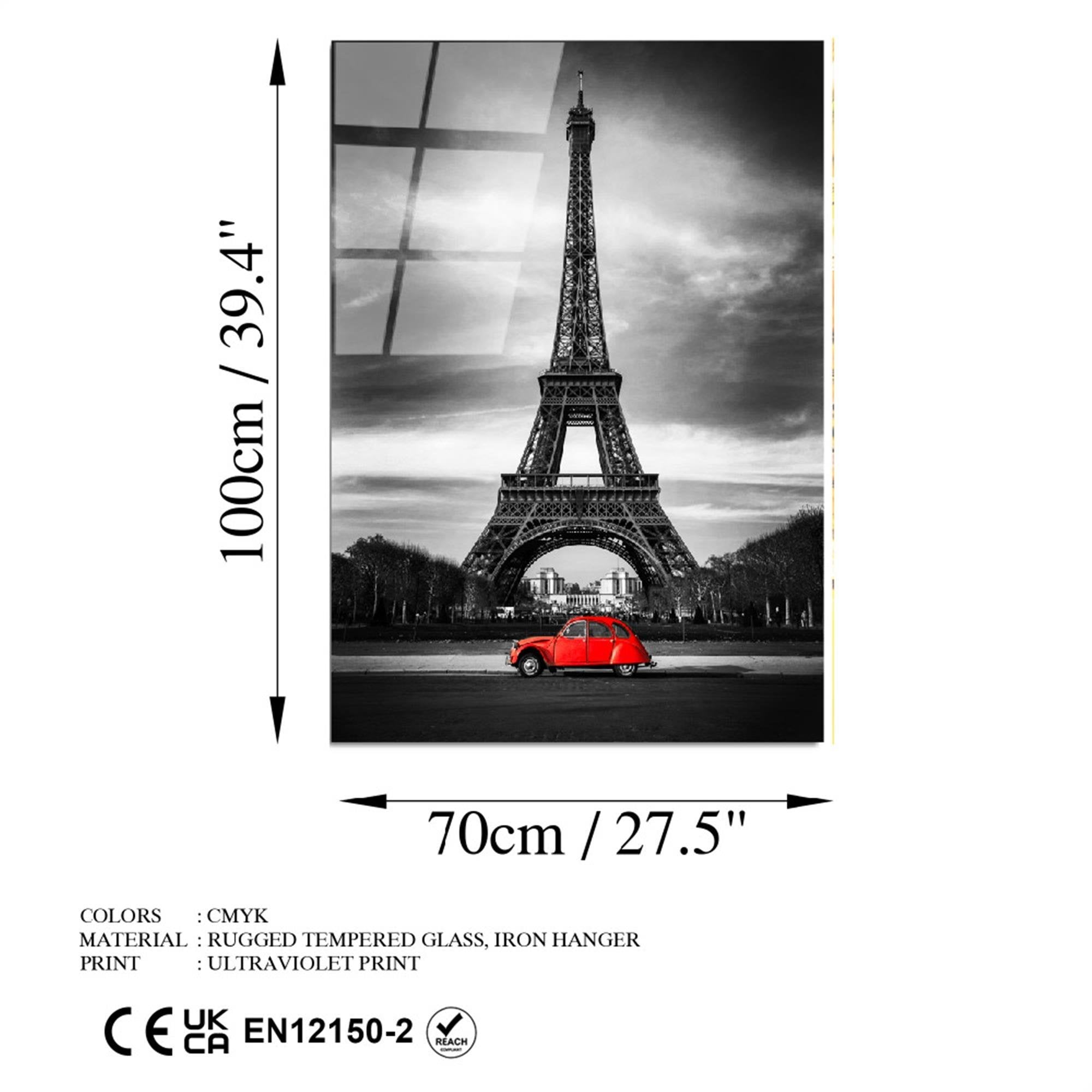 UV-735 Baskılı Cam Dikdörtgen Duvar Tablosu | ByLamp