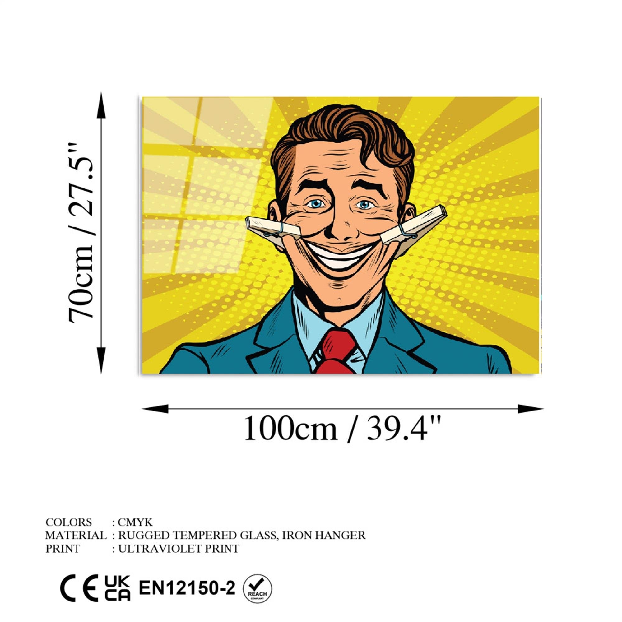 UV-737 Baskılı Cam Dikdörtgen Duvar Tablosu | ByLamp
