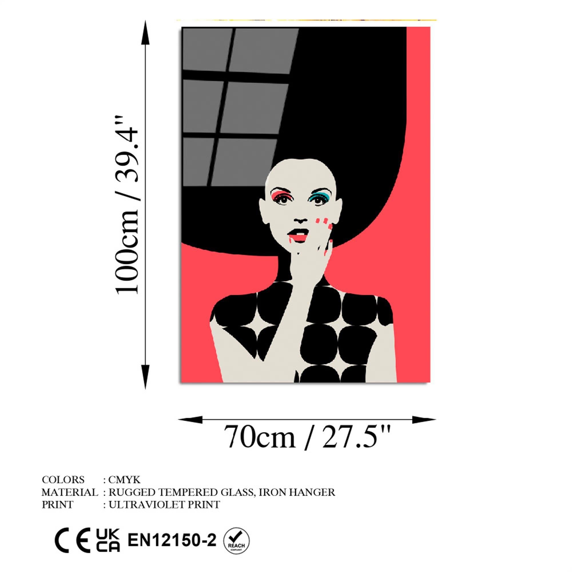 UV-742 Baskılı Cam Dikdörtgen Duvar Tablosu | ByLamp