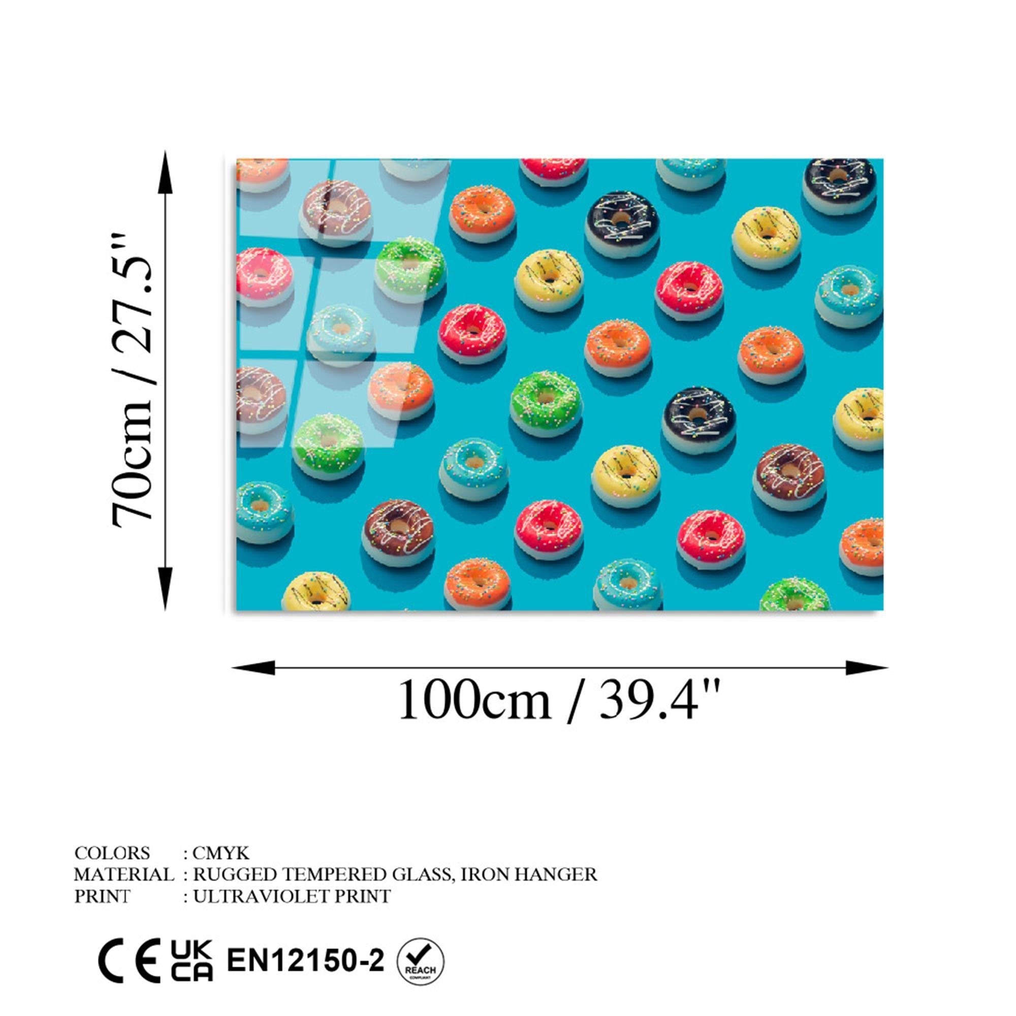UV-747 Baskılı Cam Dikdörtgen Duvar Tablosu | ByLamp