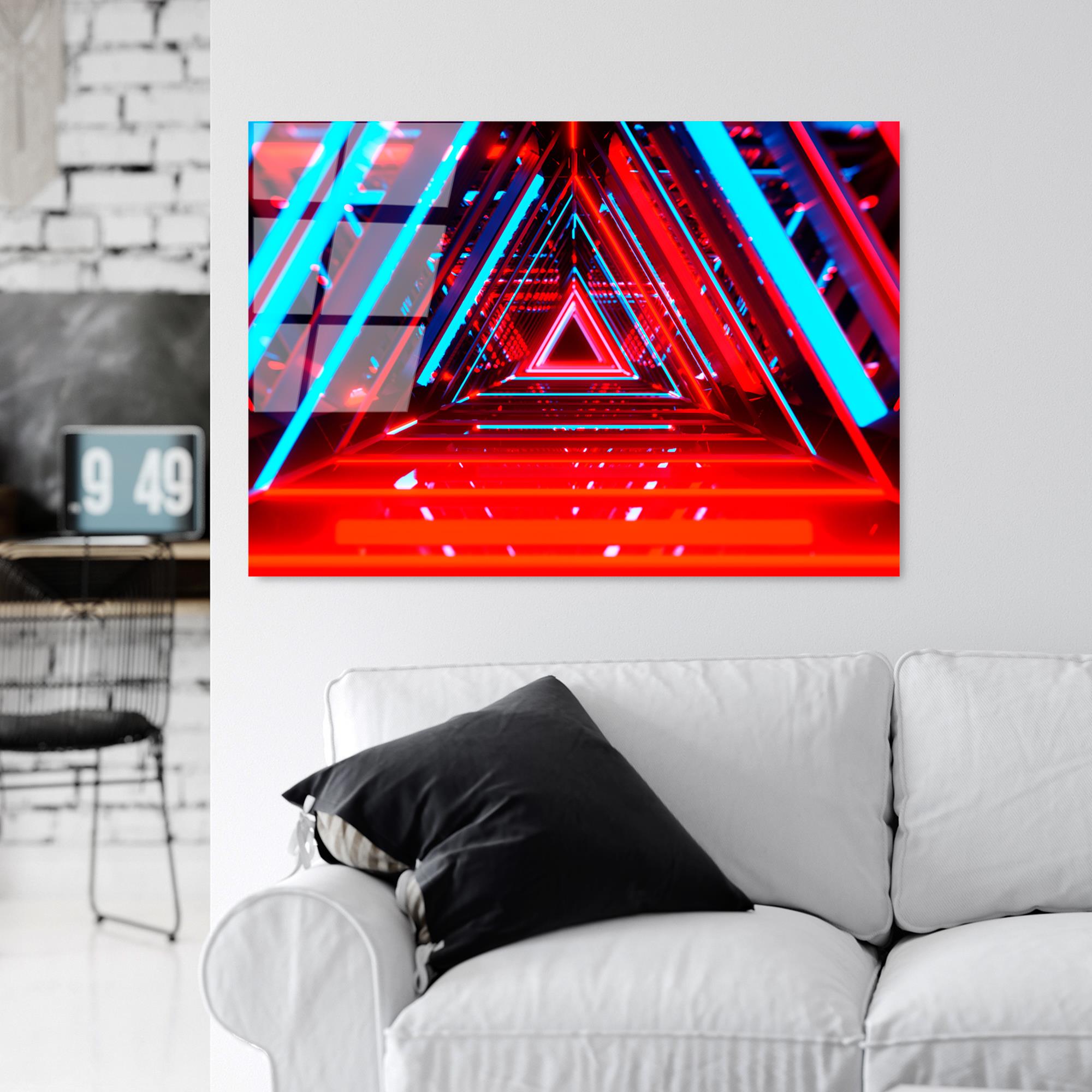 UV-755 Baskılı Cam Dikdörtgen Duvar Tablosu | ByLamp