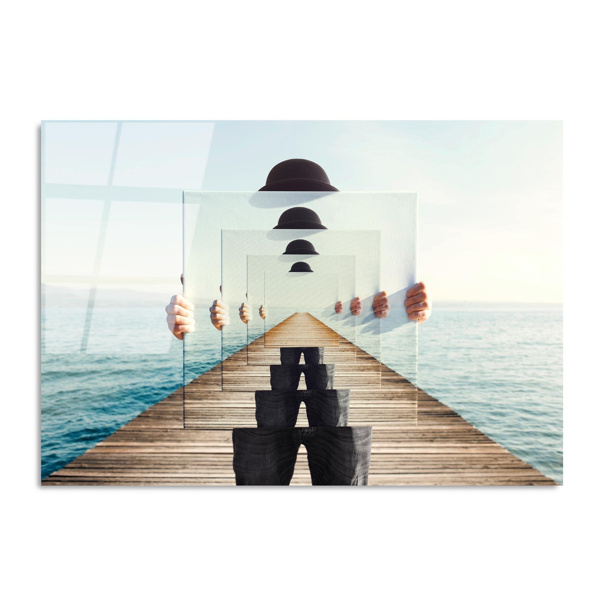 UV-762 Baskılı Cam Dikdörtgen Duvar Tablosu | ByLamp