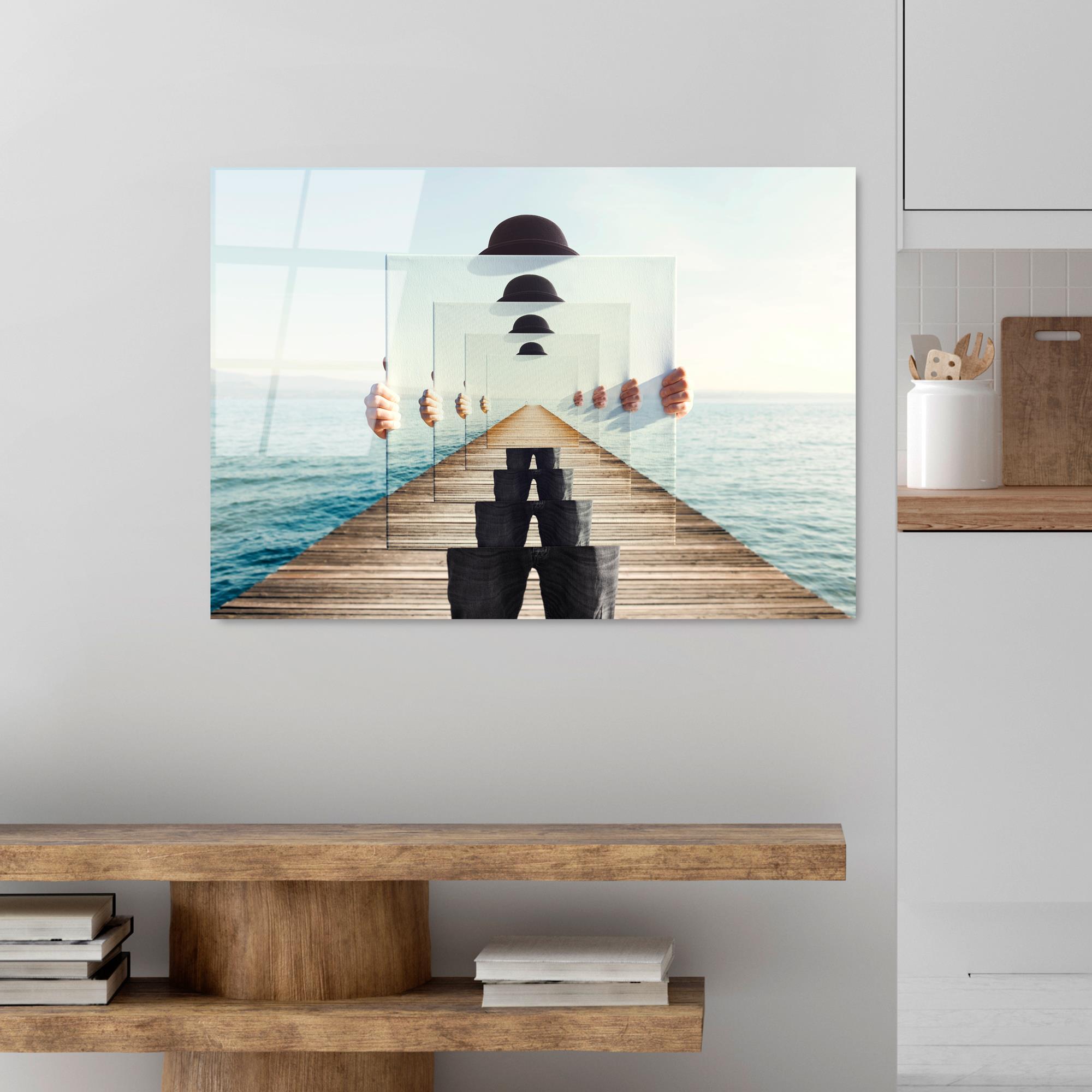 UV-762 Baskılı Cam Dikdörtgen Duvar Tablosu | ByLamp