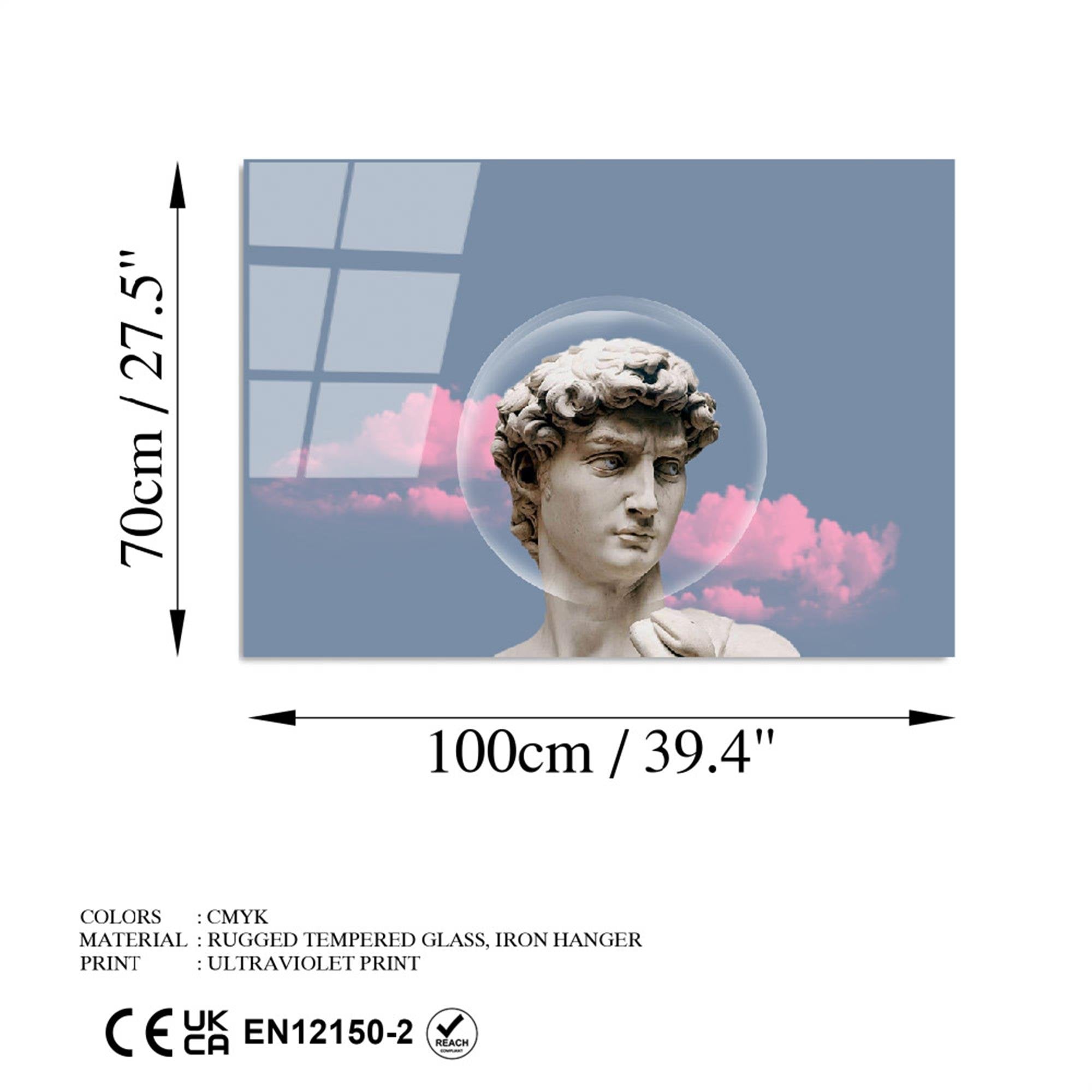 UV-764 Baskılı Cam Dikdörtgen Duvar Tablosu | ByLamp