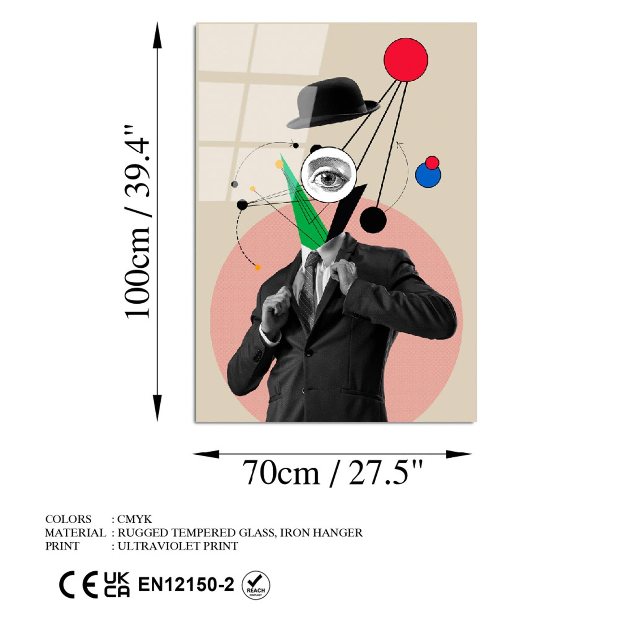 UV-777 Baskılı Cam Dikdörtgen Duvar Tablosu | ByLamp