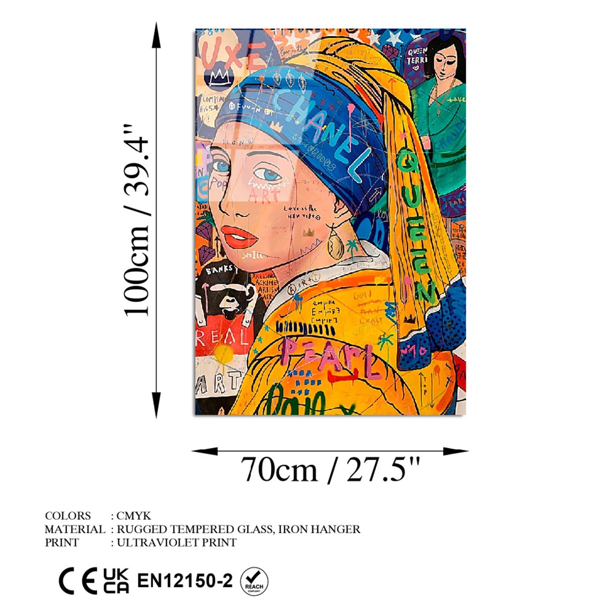 UV-795 Baskılı Cam Dikdörtgen Duvar Tablosu | ByLamp