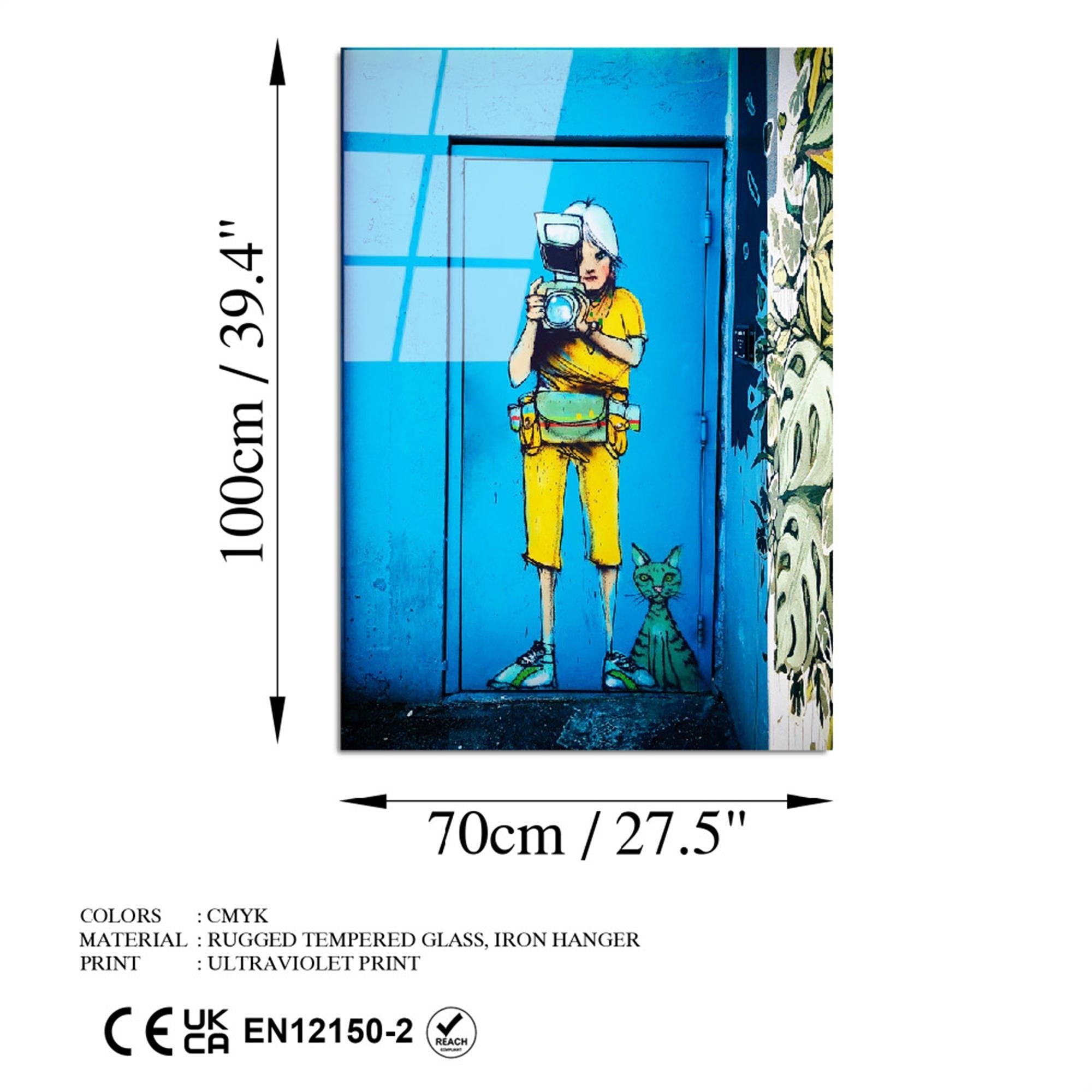 UV-797 Baskılı Cam Dikdörtgen Duvar Tablosu | ByLamp