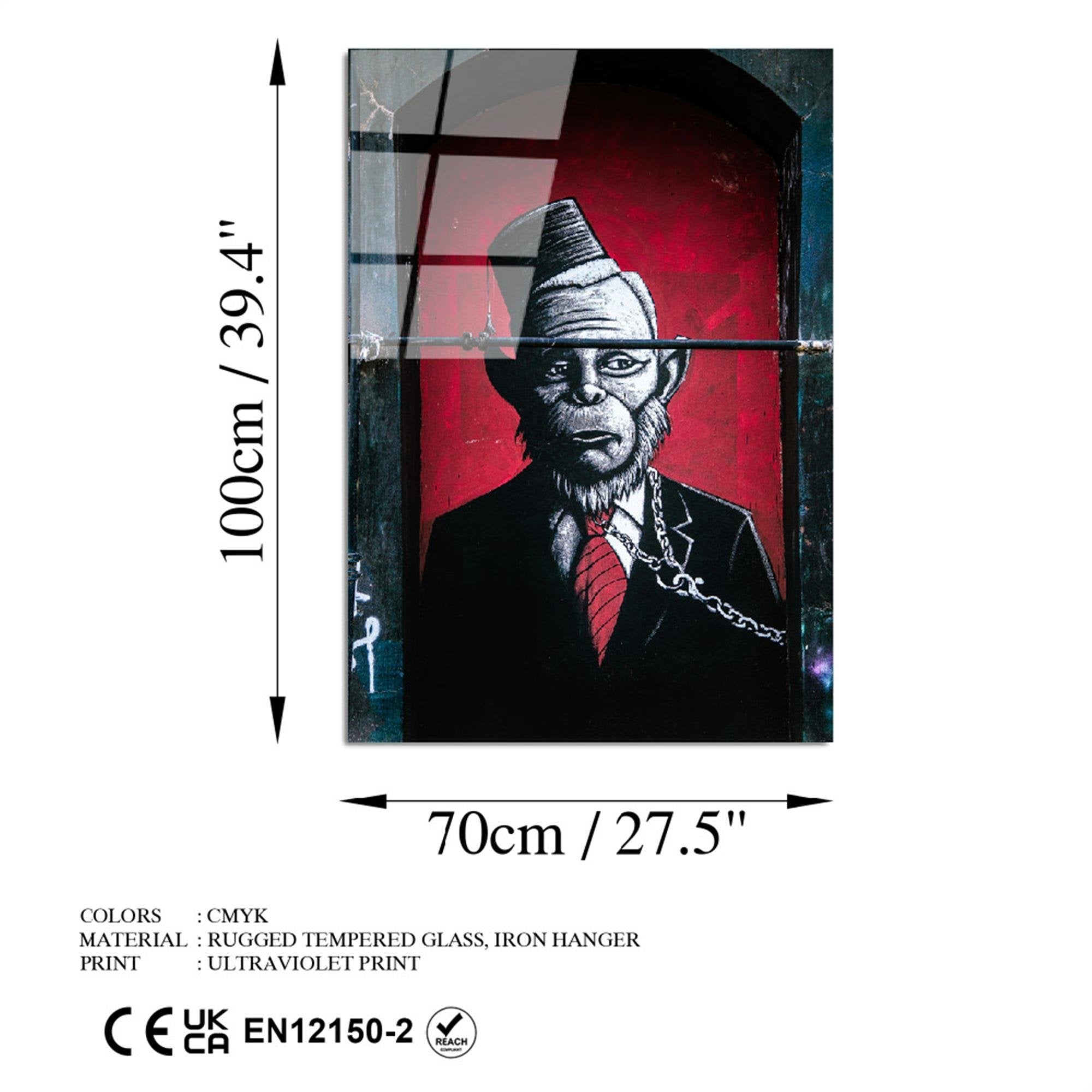 UV-798 Baskılı Cam Dikdörtgen Duvar Tablosu | ByLamp