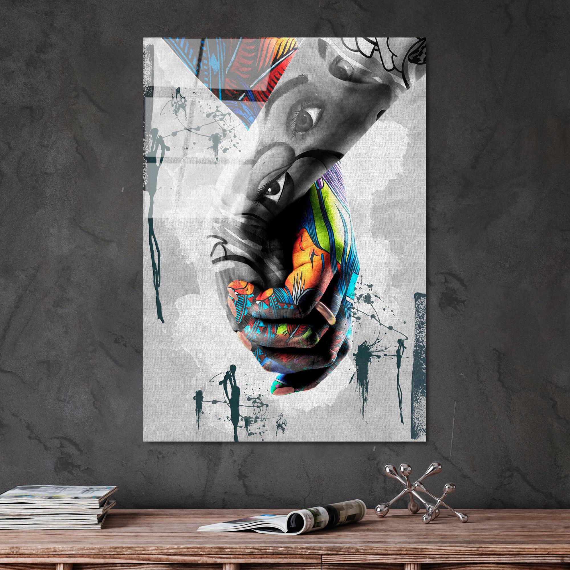 UV-799 Baskılı Cam Dikdörtgen Duvar Tablosu | ByLamp