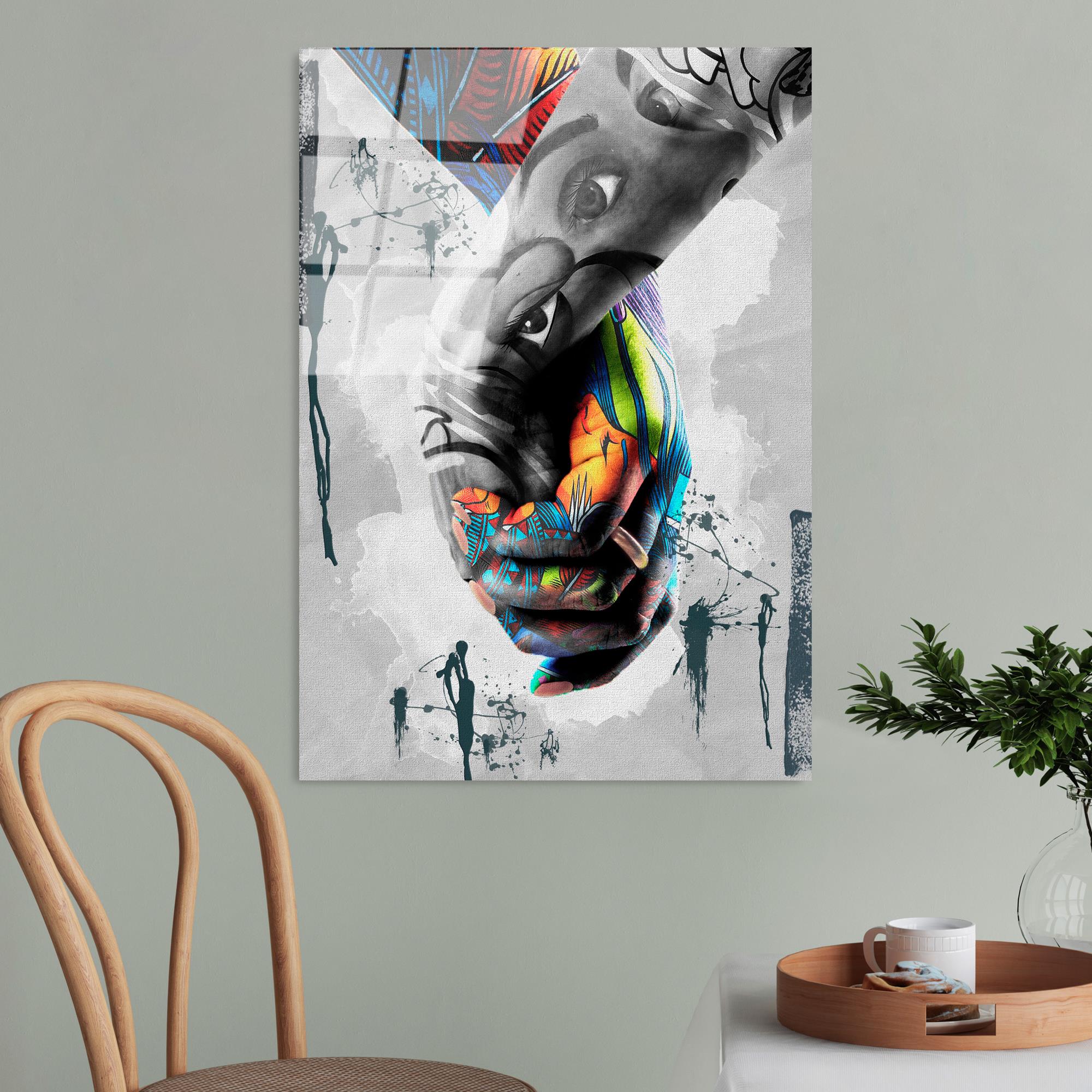 UV-799 Baskılı Cam Dikdörtgen Duvar Tablosu | ByLamp