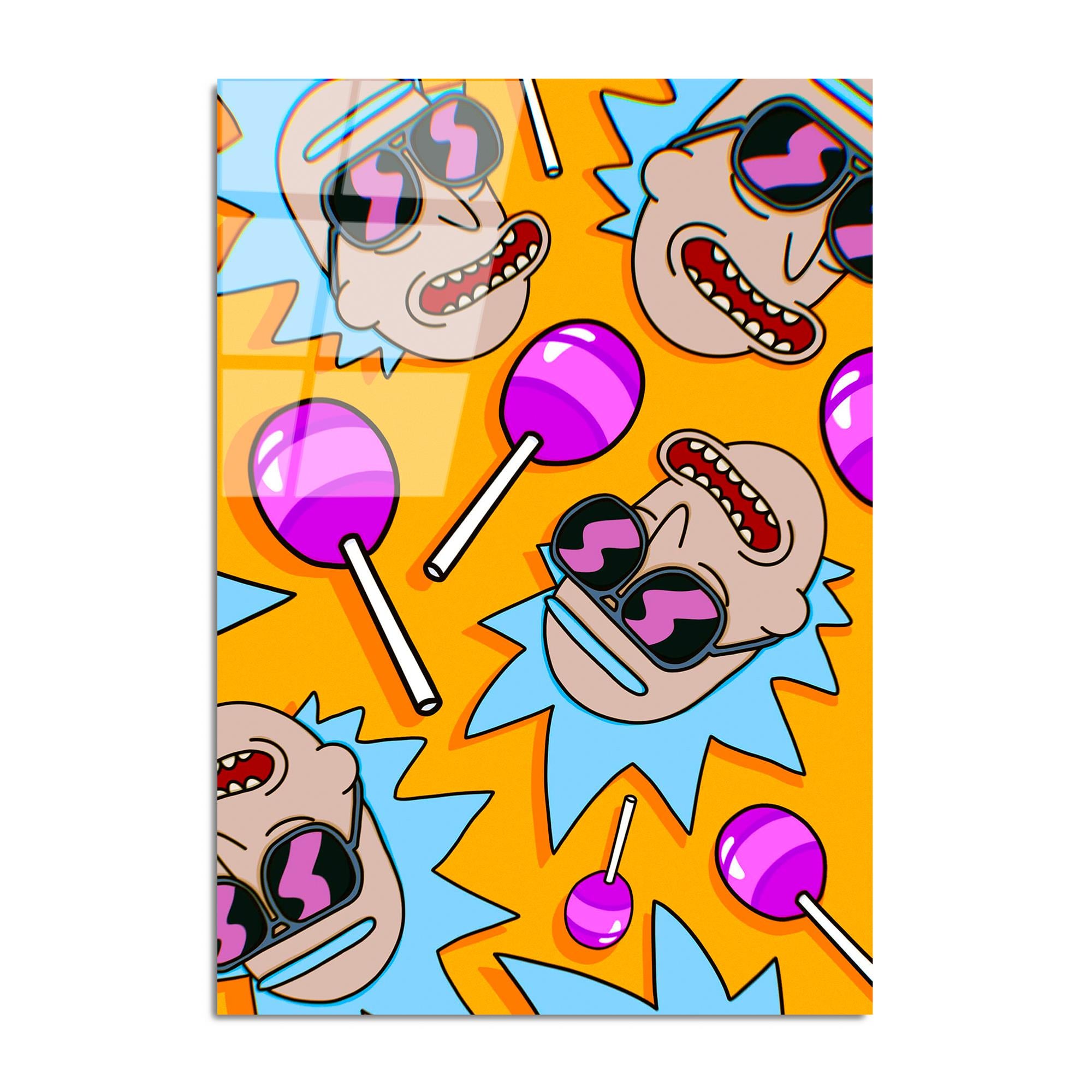 UV-800 Baskılı Cam Dikdörtgen Duvar Tablosu | ByLamp