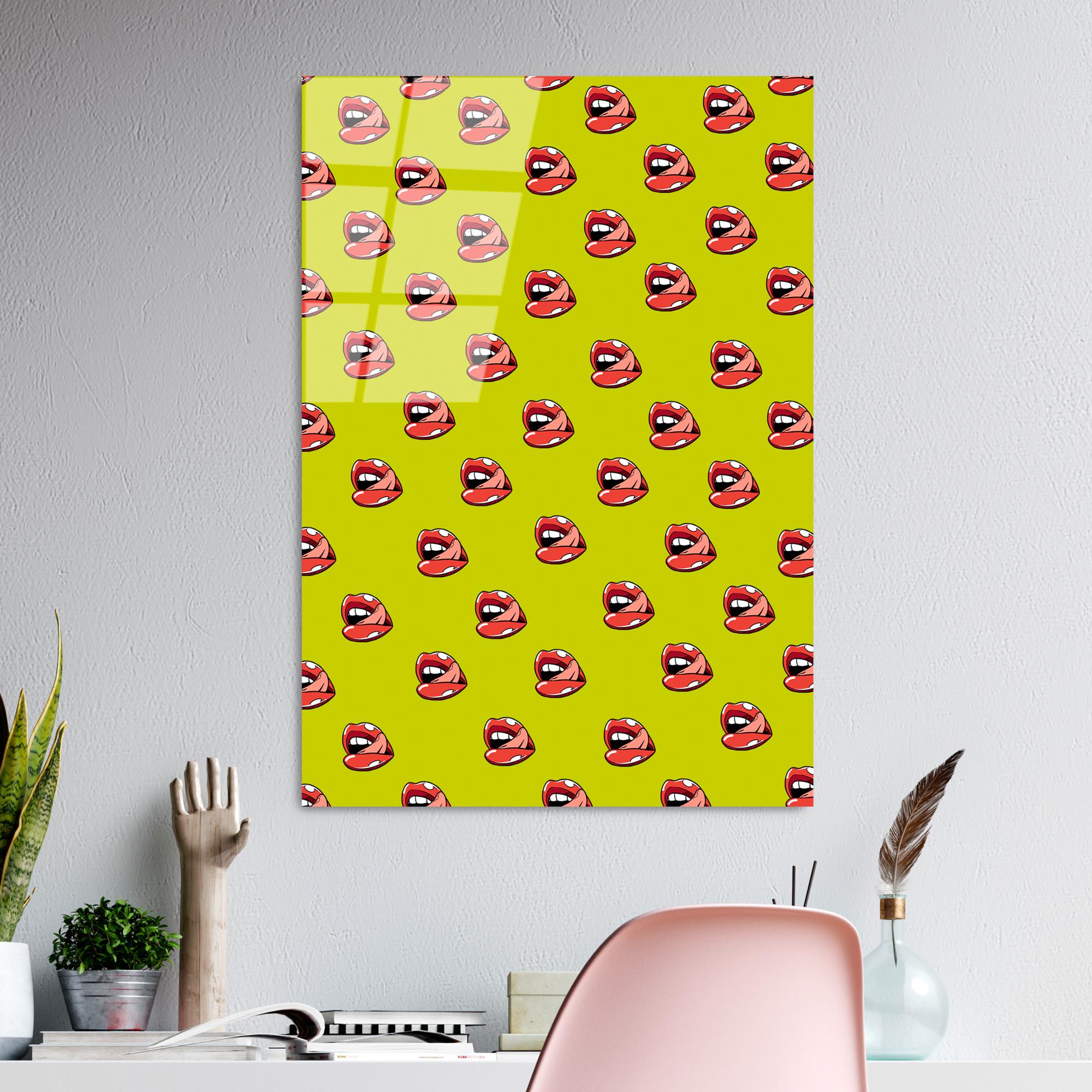 UV-801 Baskılı Cam Dikdörtgen Duvar Tablosu | ByLamp