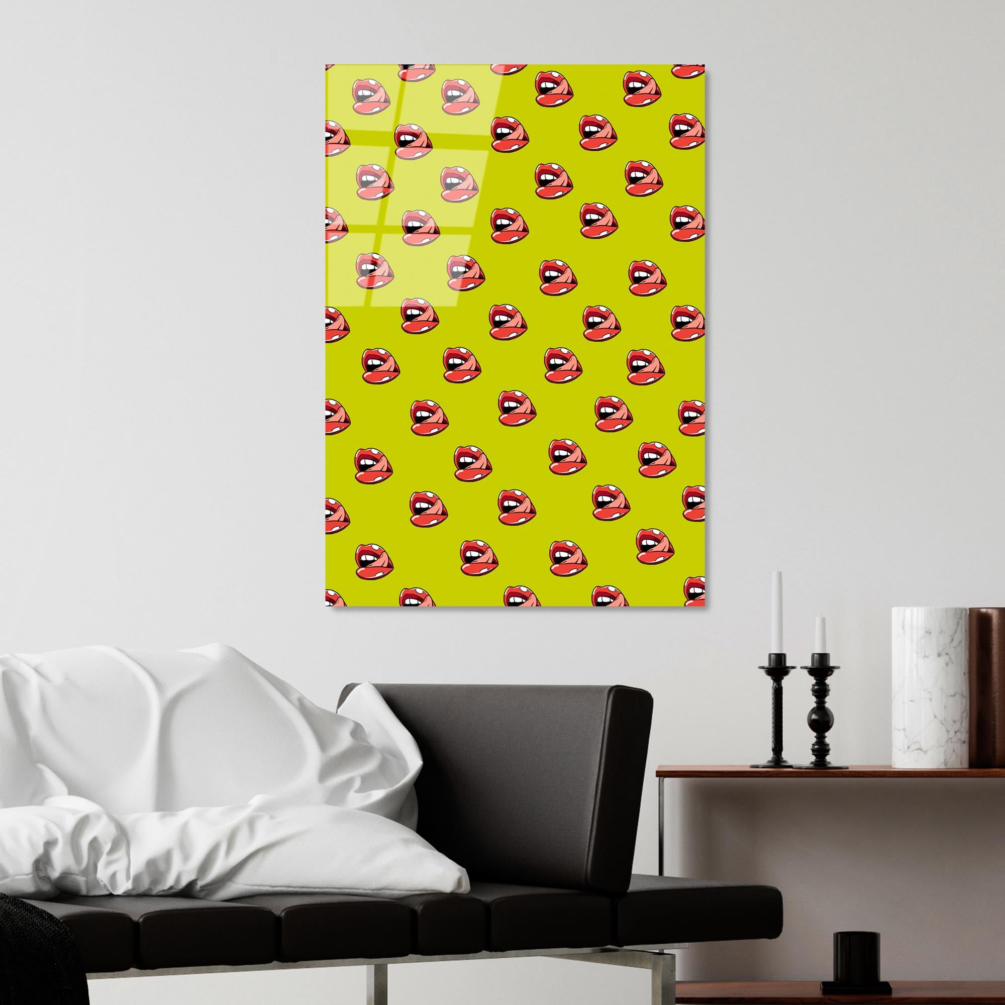 UV-801 Baskılı Cam Dikdörtgen Duvar Tablosu | ByLamp