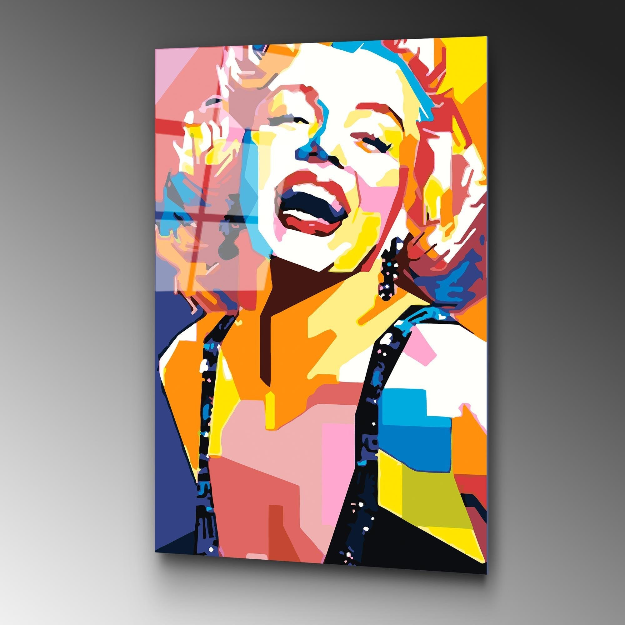 UV-802 Baskılı Cam Dikdörtgen Duvar Tablosu | ByLamp