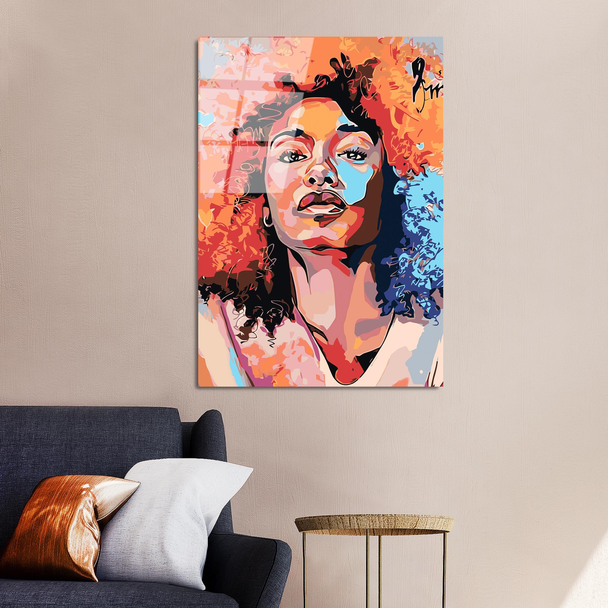 UV-803 Baskılı Cam Dikdörtgen Duvar Tablosu | ByLamp