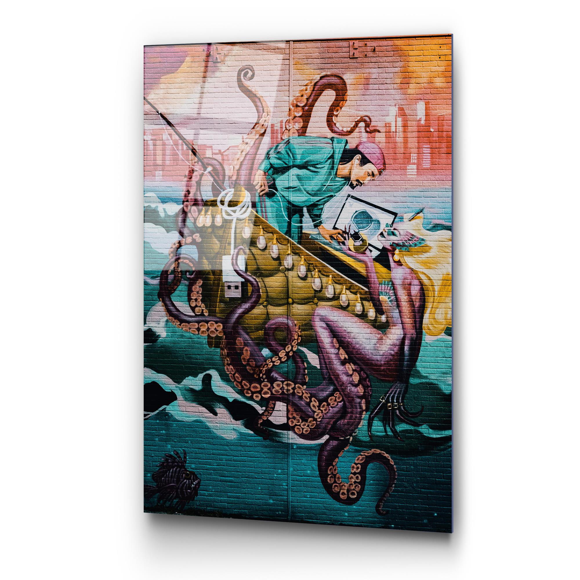 UV-804 Baskılı Cam Dikdörtgen Duvar Tablosu | ByLamp