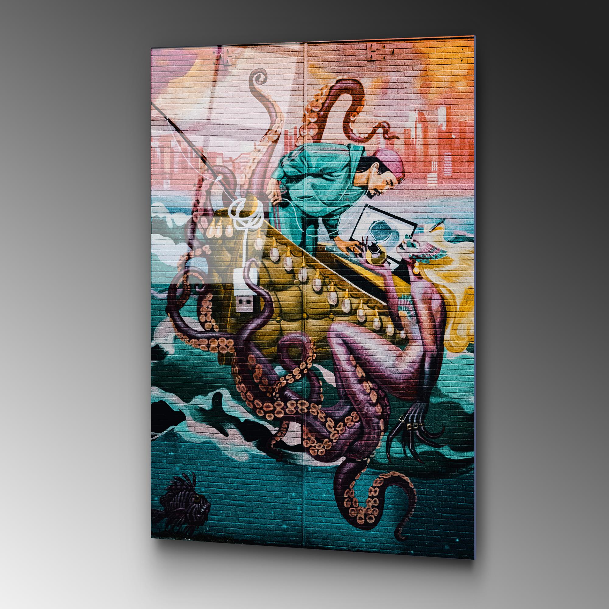 UV-804 Baskılı Cam Dikdörtgen Duvar Tablosu | ByLamp