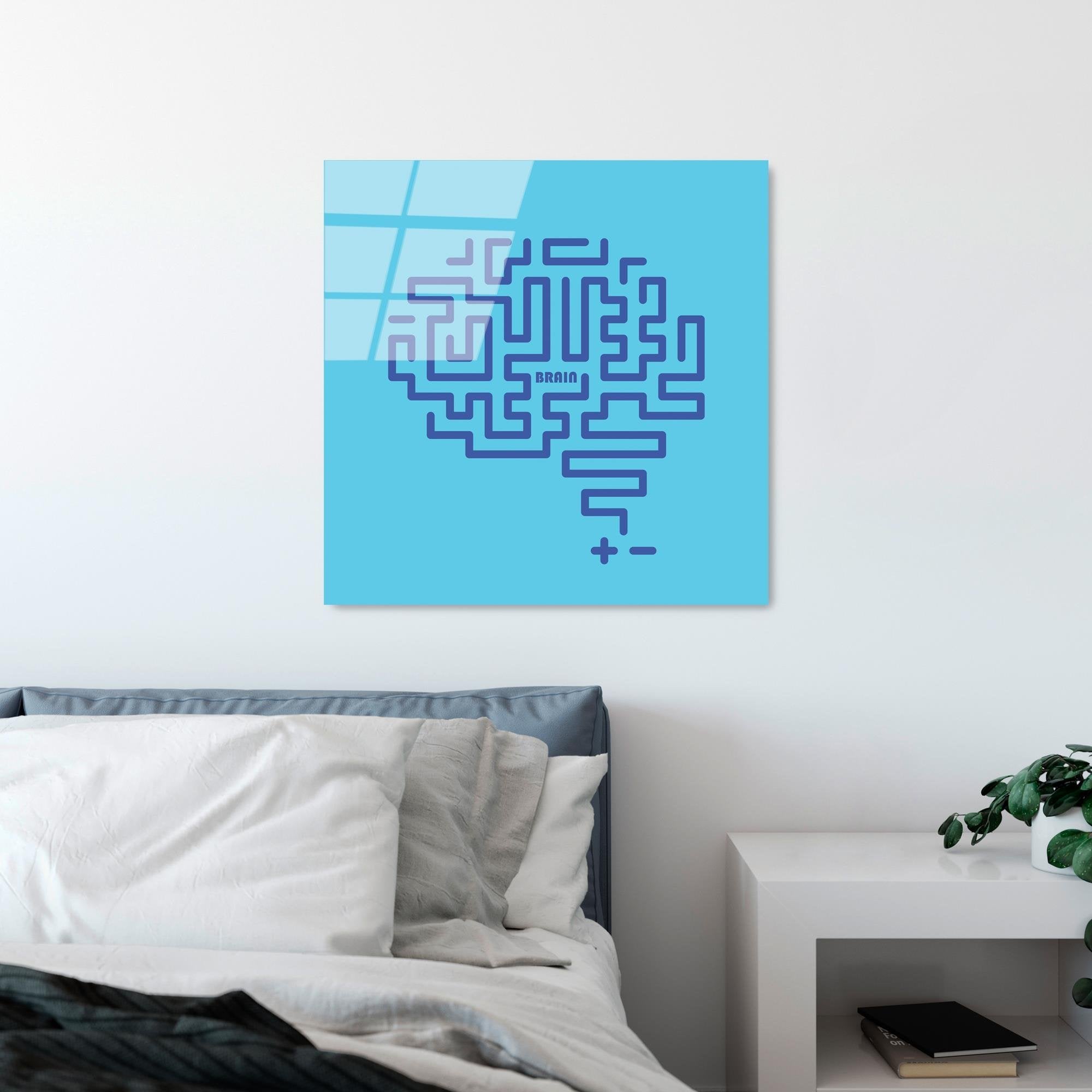 UV-848 Baskılı Cam Kare Duvar Tablosu | ByLamp