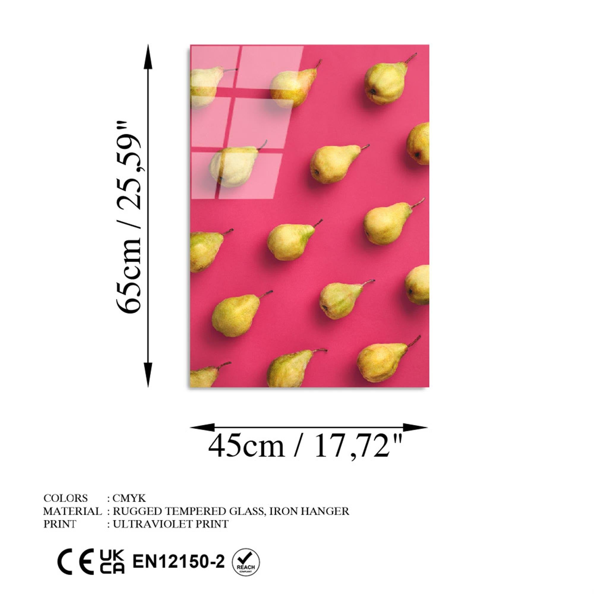 UV-871 Baskılı Cam Dikdörtgen Duvar Tablosu | ByLamp