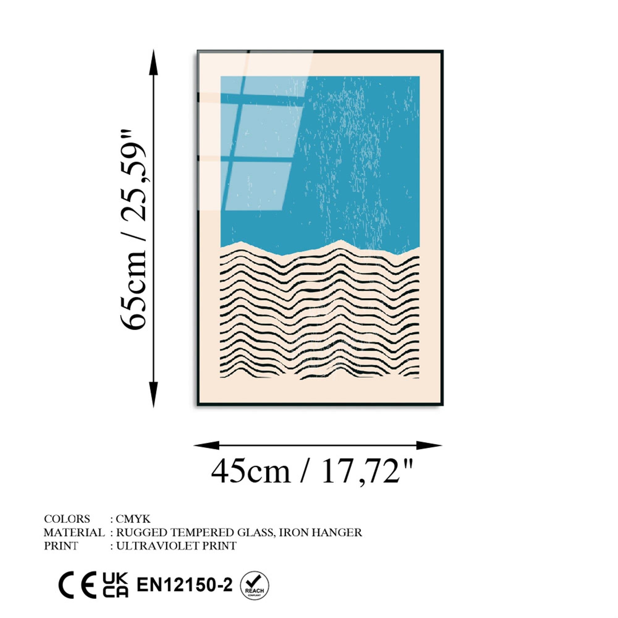 UV-882 Baskılı Cam Dikdörtgen Duvar Tablosu | ByLamp