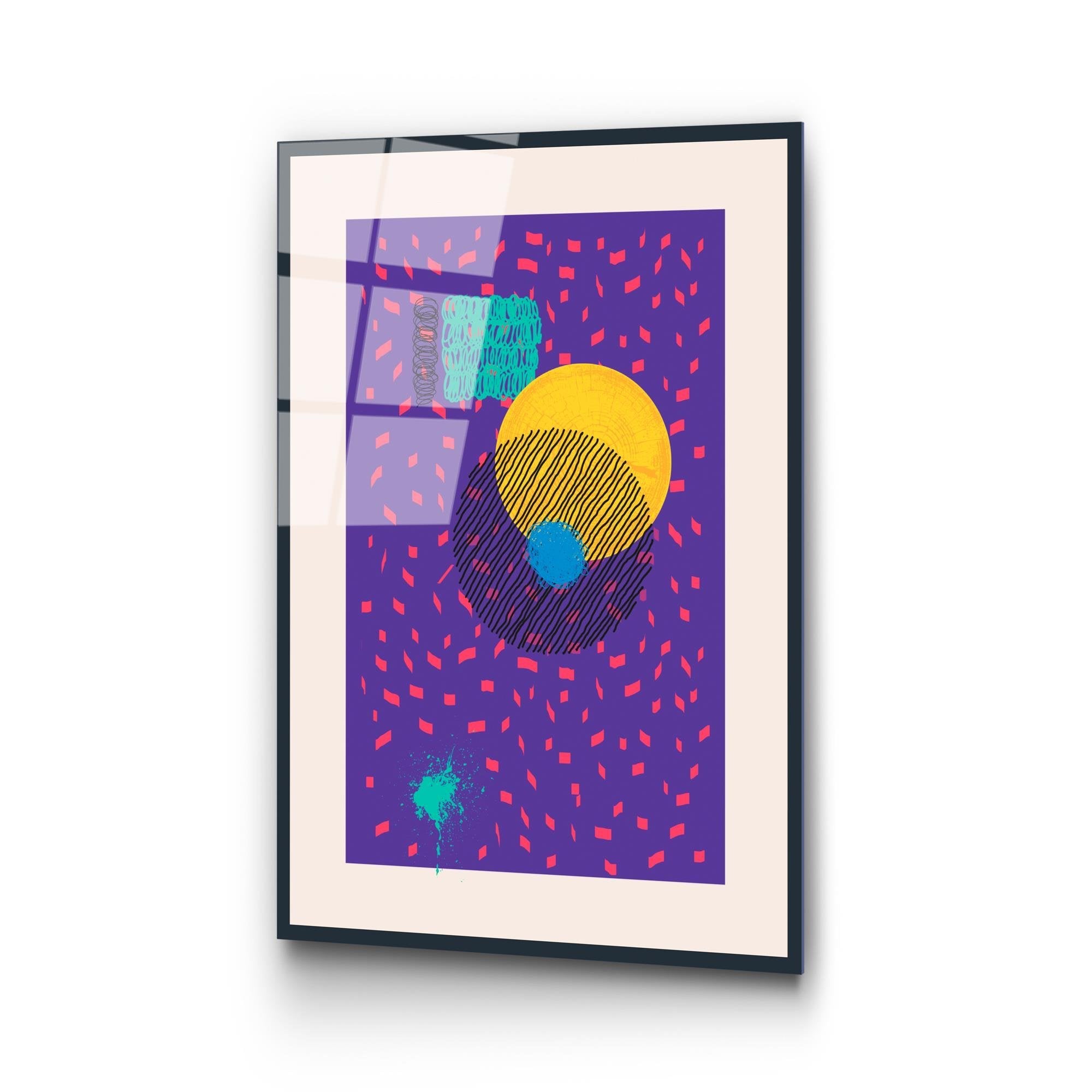 UV-897 Baskılı Cam Dikdörtgen Duvar Tablosu | ByLamp