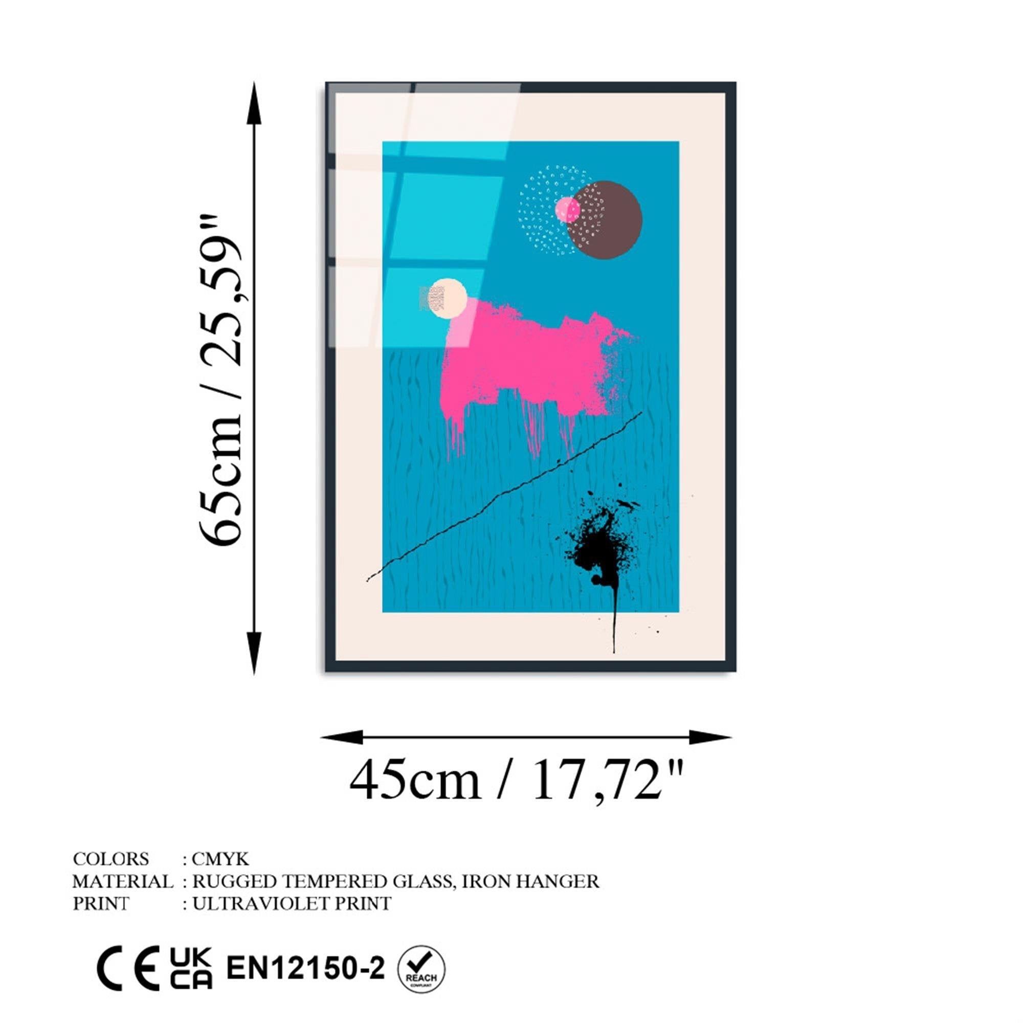 UV-900 Baskılı Cam Dikdörtgen Duvar Tablosu | ByLamp