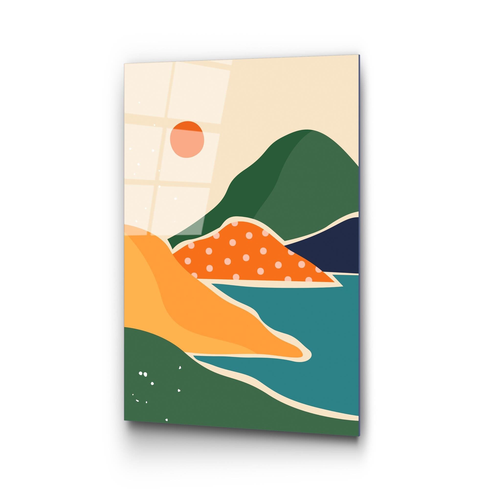 UV-908 Baskılı Cam Dikdörtgen Duvar Tablosu | ByLamp