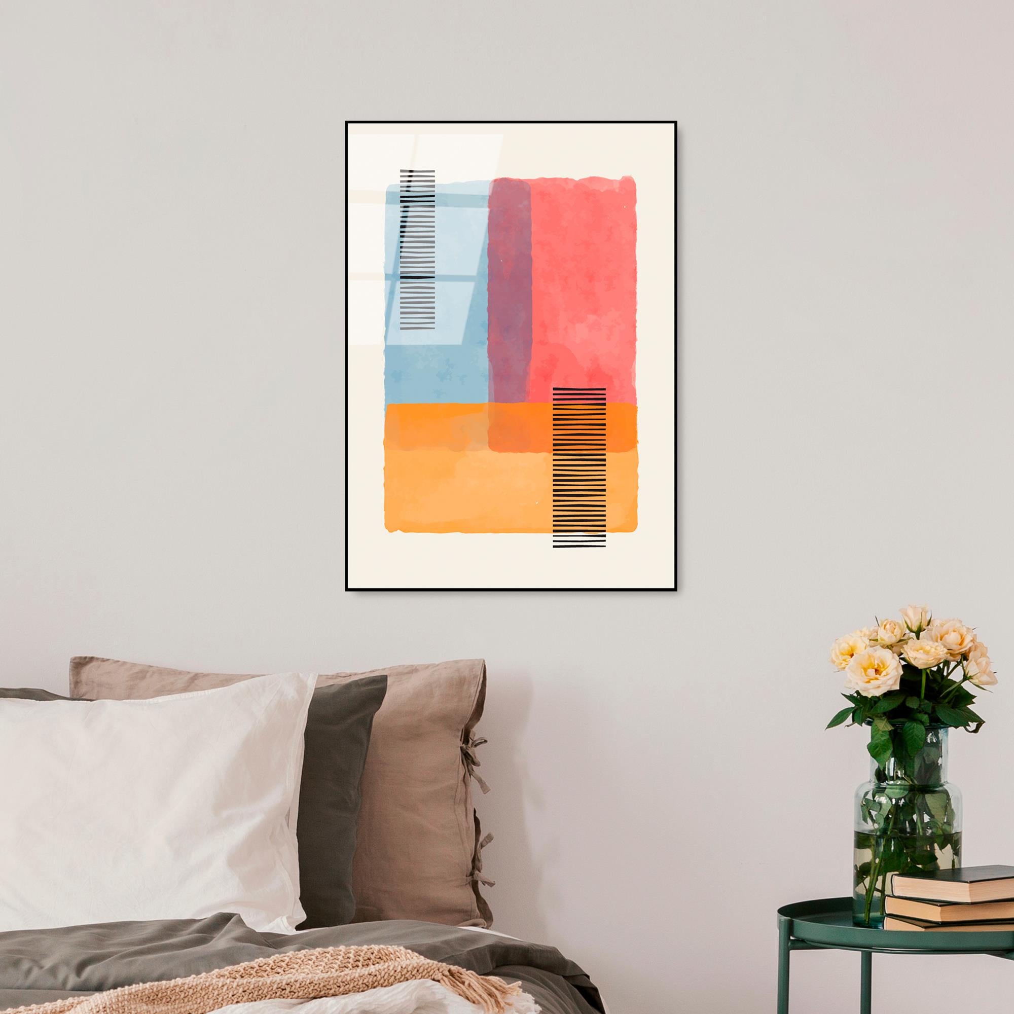 UV-919 Baskılı Cam Dikdörtgen Duvar Tablosu | ByLamp