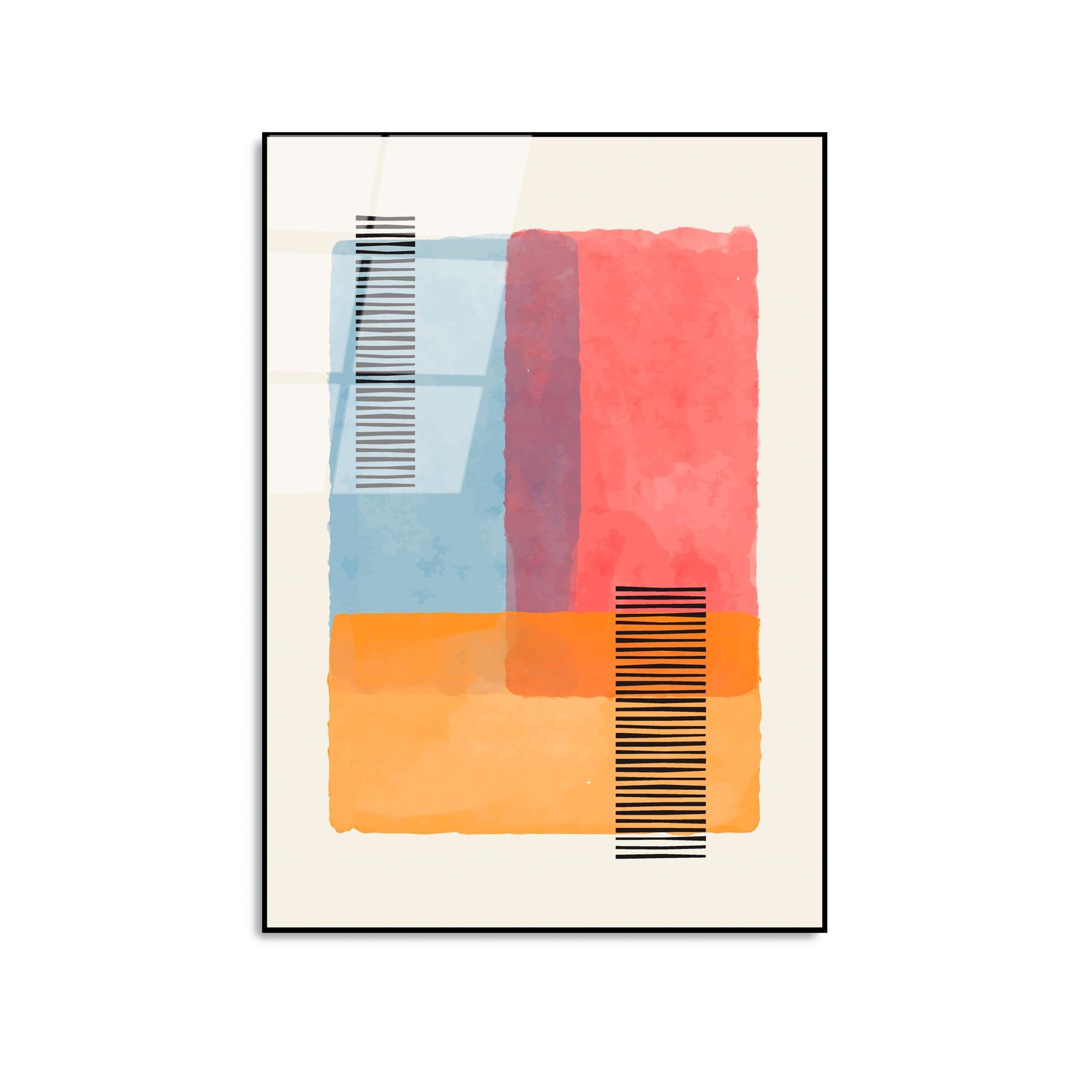 UV-919 Baskılı Cam Dikdörtgen Duvar Tablosu | ByLamp