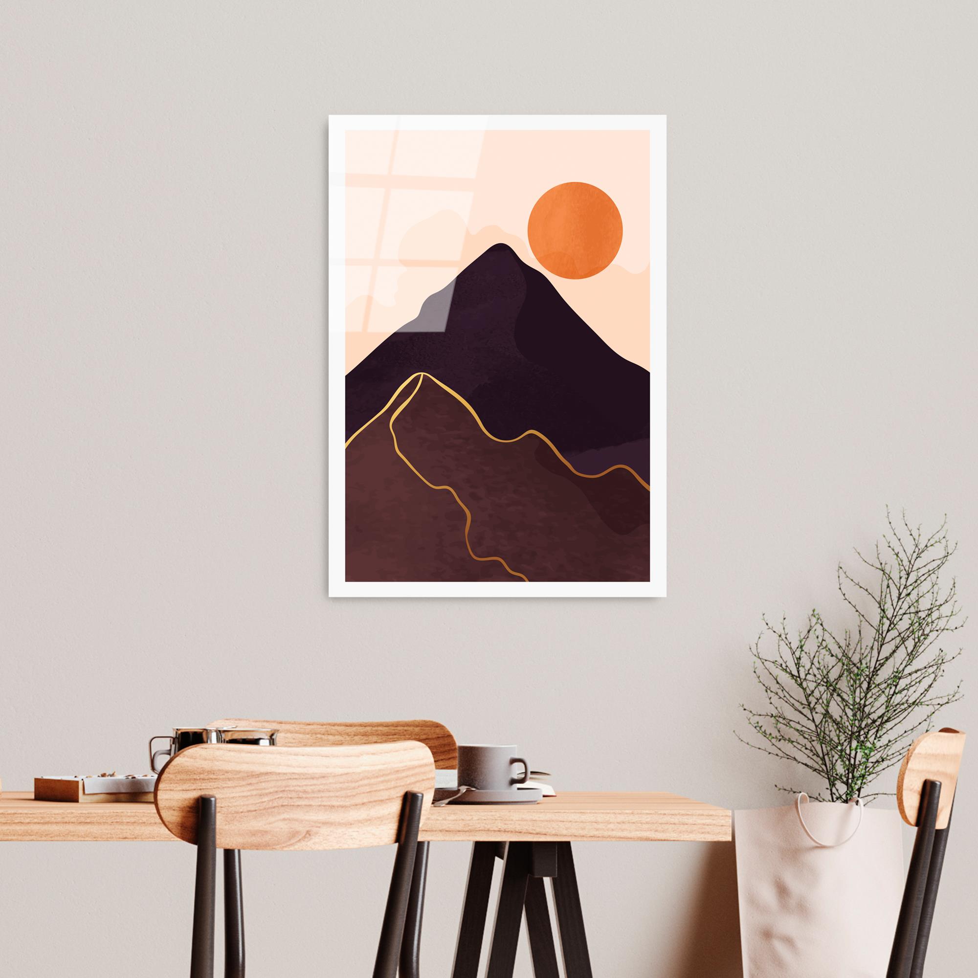 UV-962 Baskılı Cam Dikdörtgen Duvar Tablosu | ByLamp