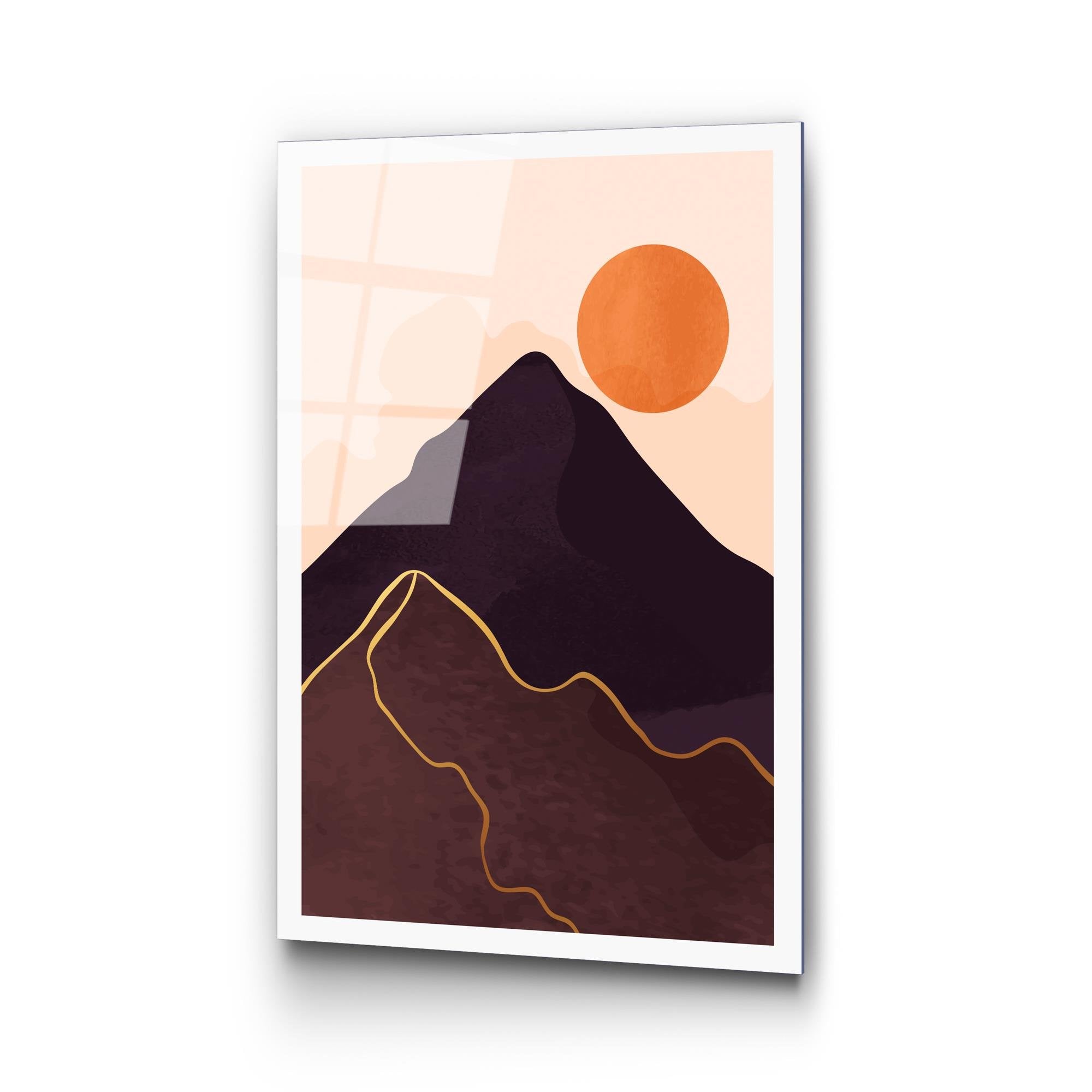 UV-962 Baskılı Cam Dikdörtgen Duvar Tablosu | ByLamp