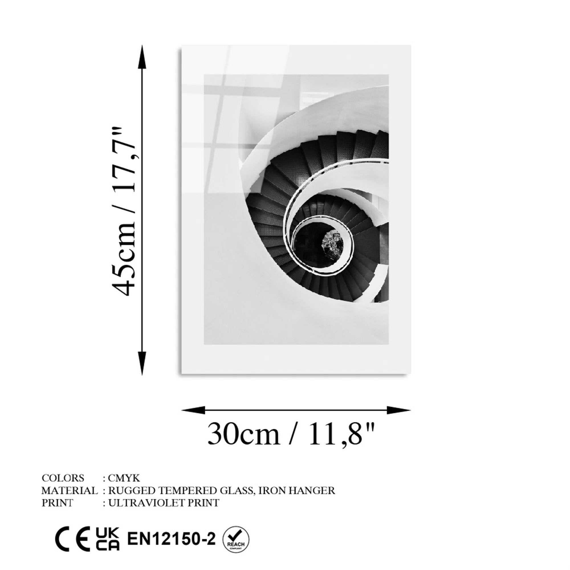 UV-981 Baskılı Cam Dikdörtgen Duvar Tablosu | ByLamp