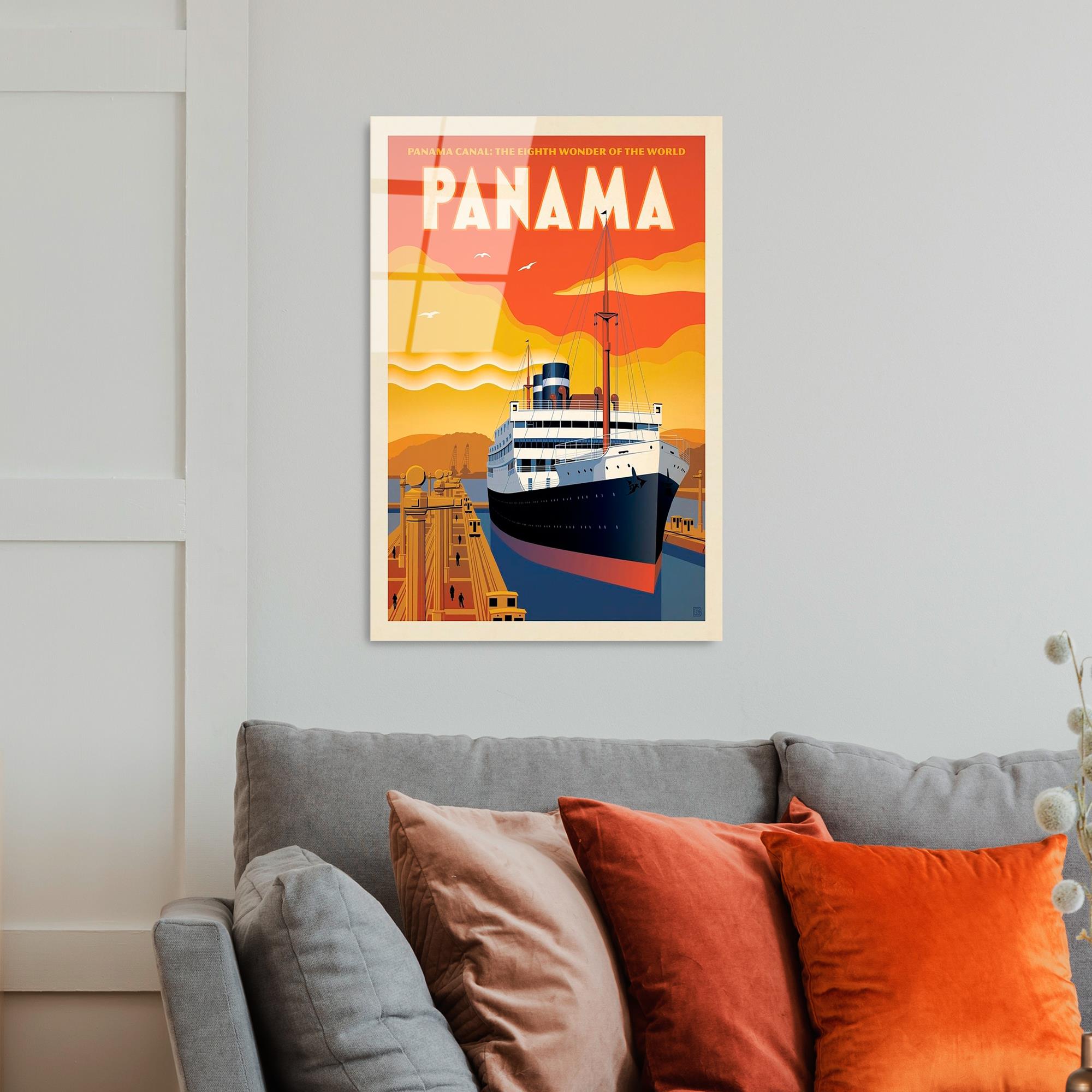 UV-995 Baskılı Cam Dikdörtgen Duvar Tablosu | ByLamp