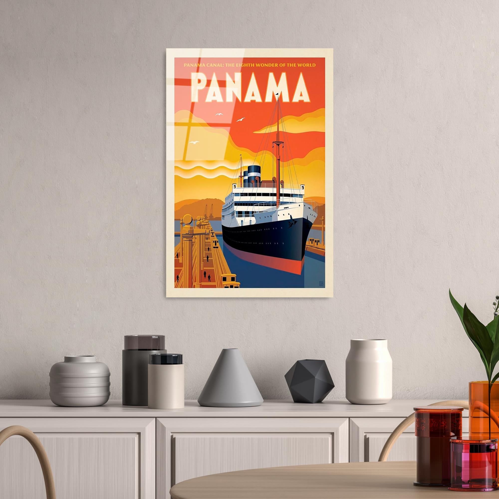 UV-995 Baskılı Cam Dikdörtgen Duvar Tablosu | ByLamp