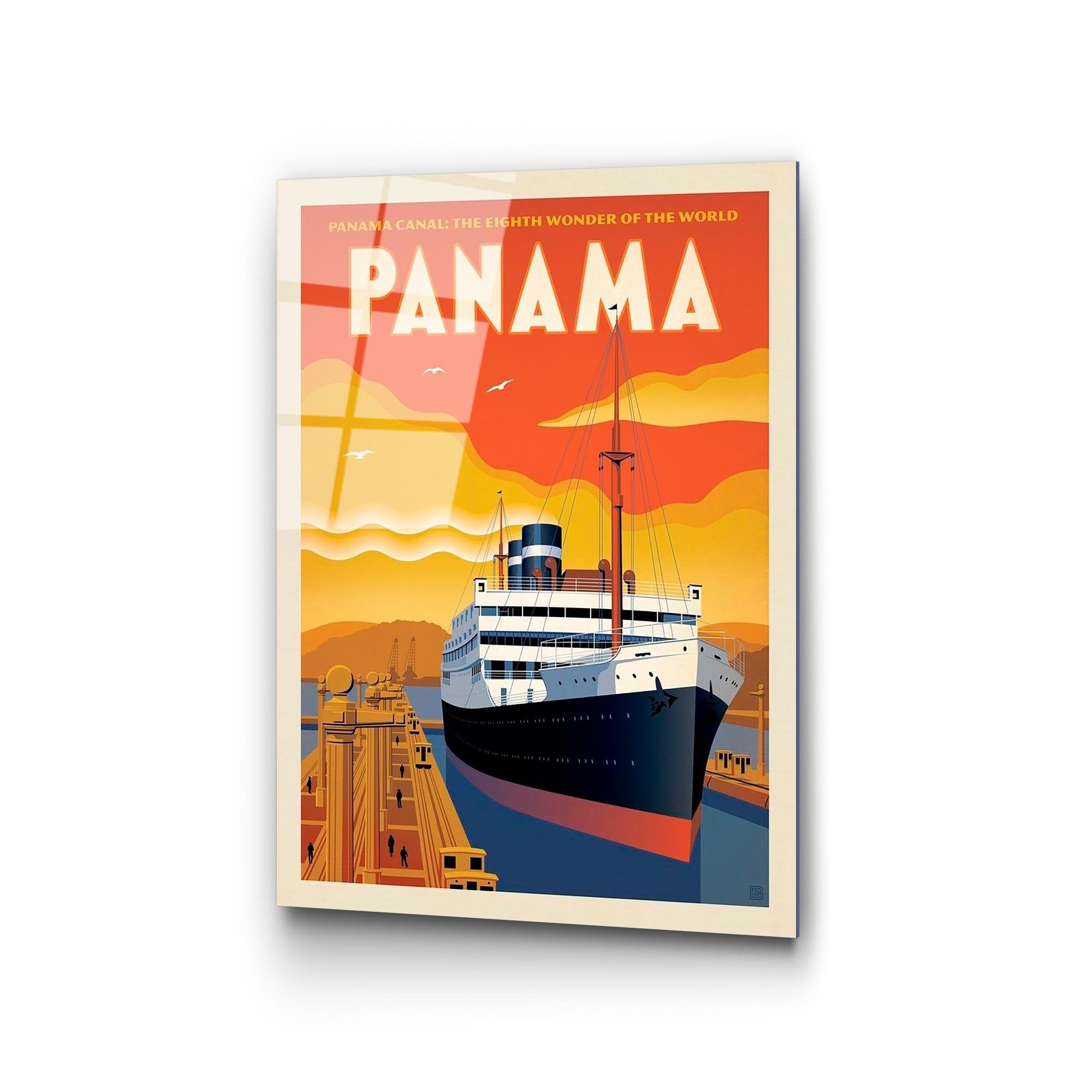 UV-995 Baskılı Cam Dikdörtgen Duvar Tablosu | ByLamp