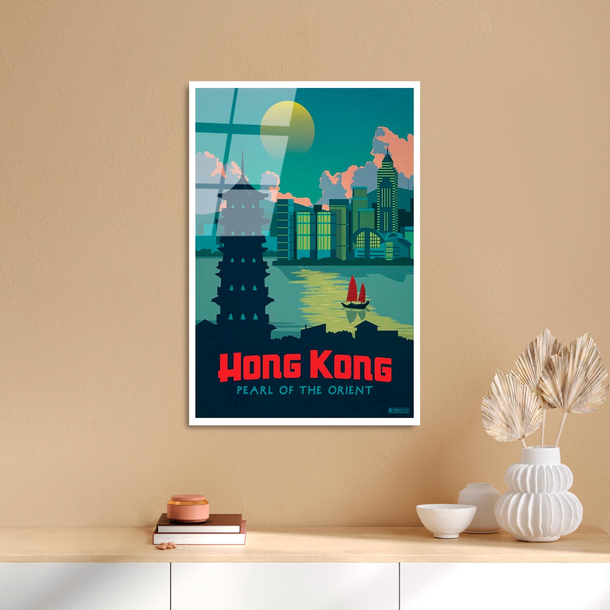 UV-996 Baskılı Cam Dikdörtgen Duvar Tablosu | ByLamp