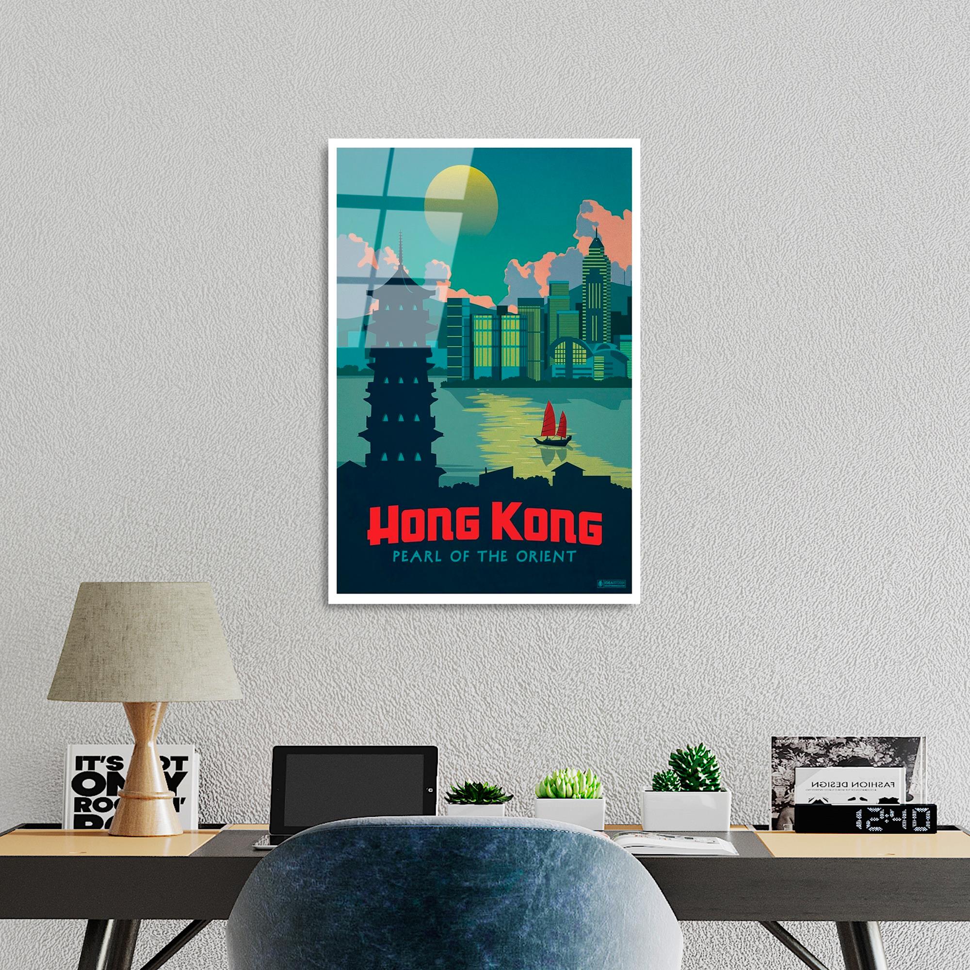 UV-996 Baskılı Cam Dikdörtgen Duvar Tablosu | ByLamp