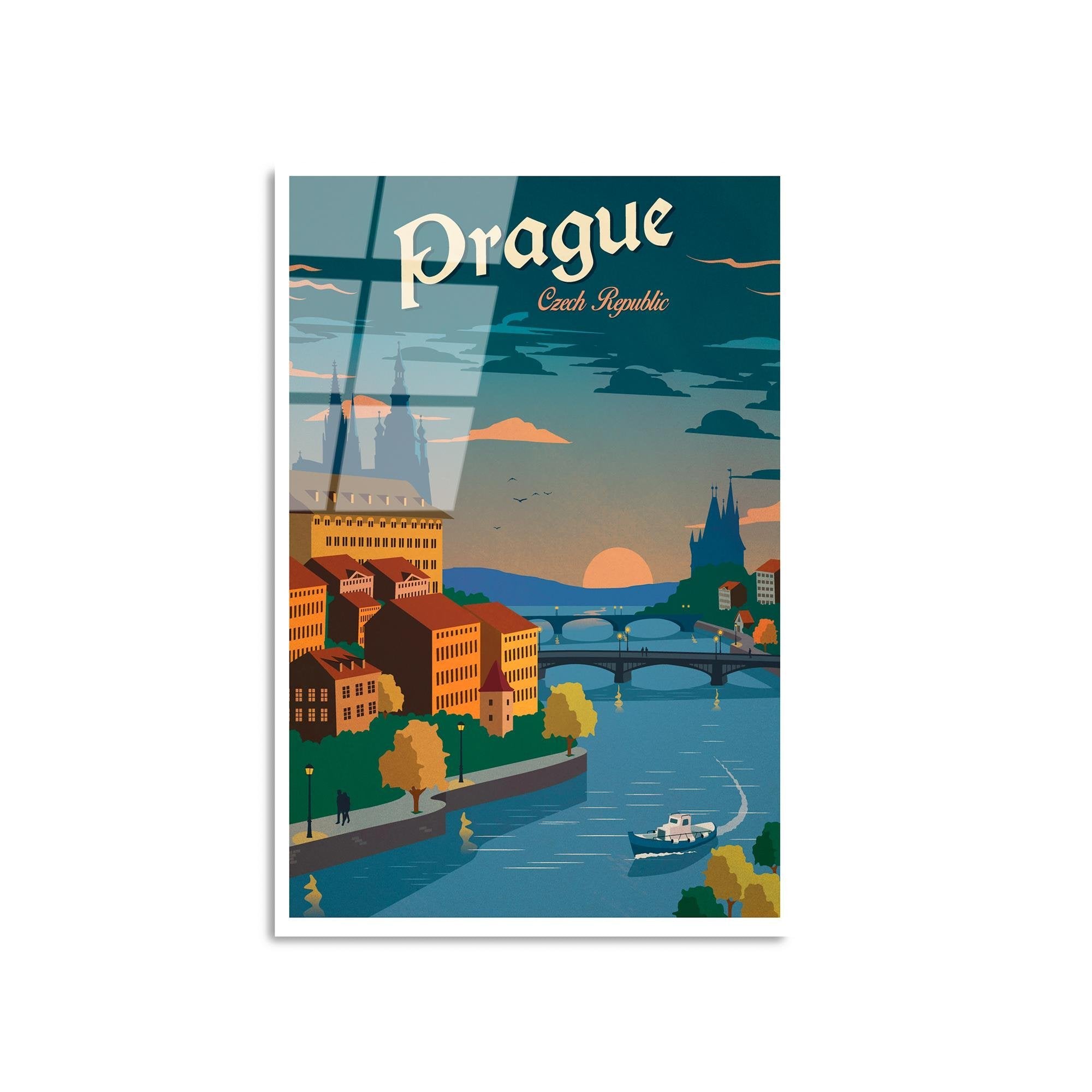 UV-997 Baskılı Cam Dikdörtgen Duvar Tablosu | ByLamp