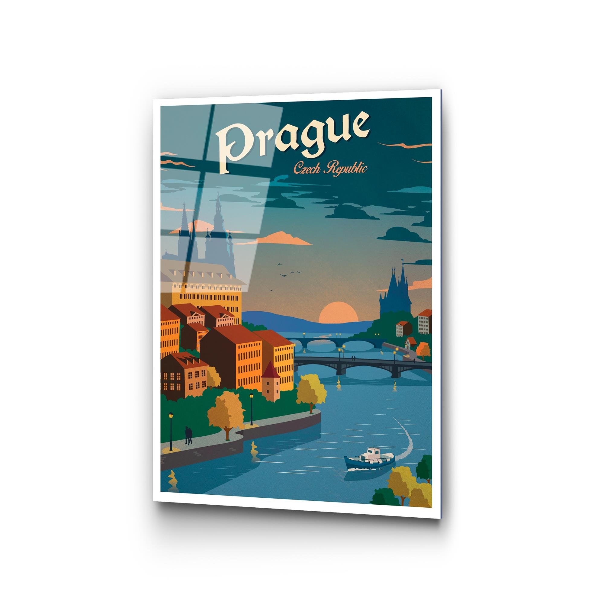 UV-997 Baskılı Cam Dikdörtgen Duvar Tablosu | ByLamp