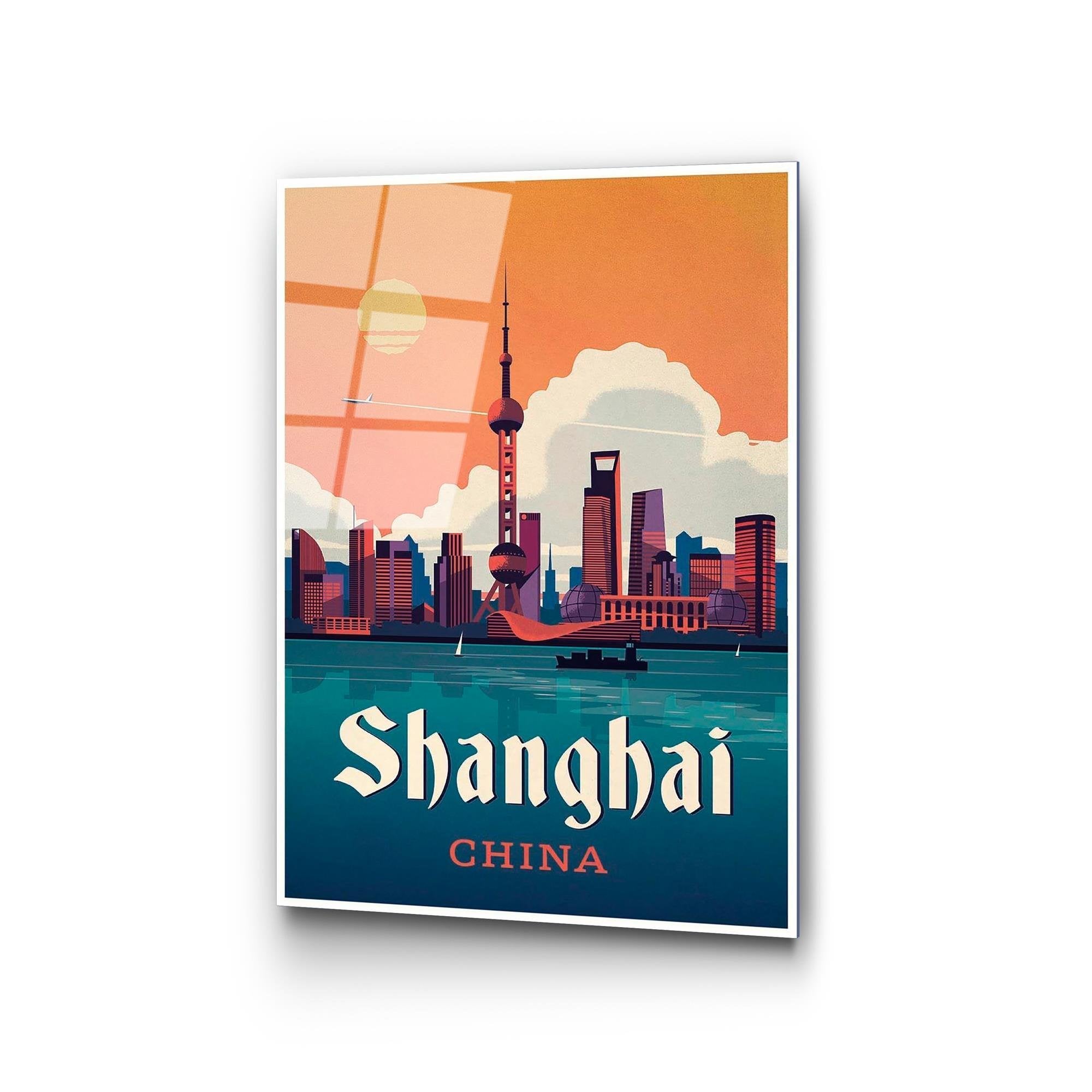 UV-998 Baskılı Cam Dikdörtgen Duvar Tablosu | ByLamp