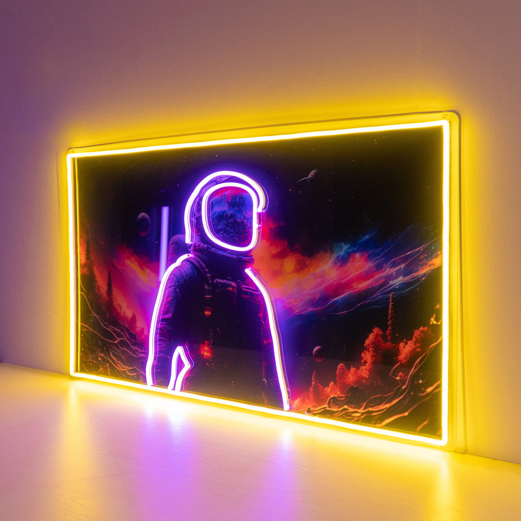 Uzaydaki Astronot Neon Lamba | ByLamp