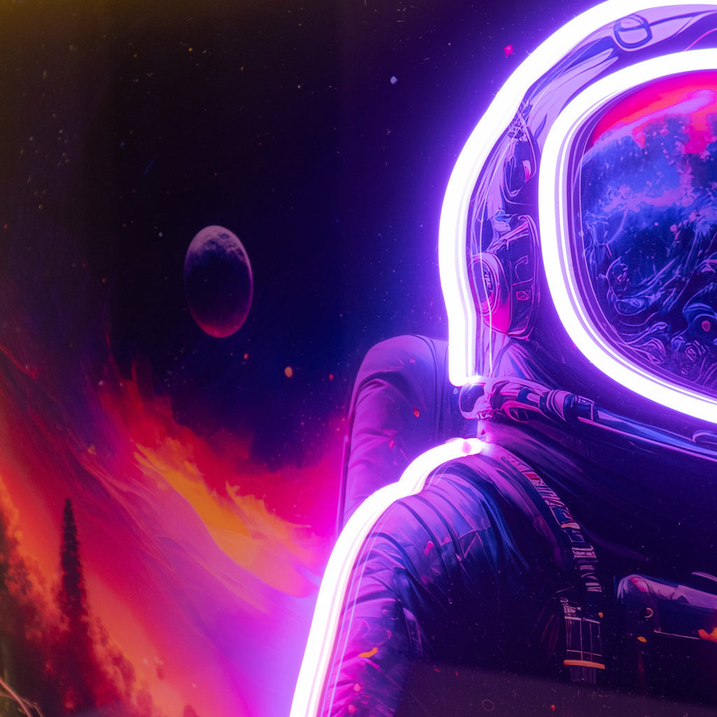 Uzaydaki Astronot Neon Lamba | ByLamp