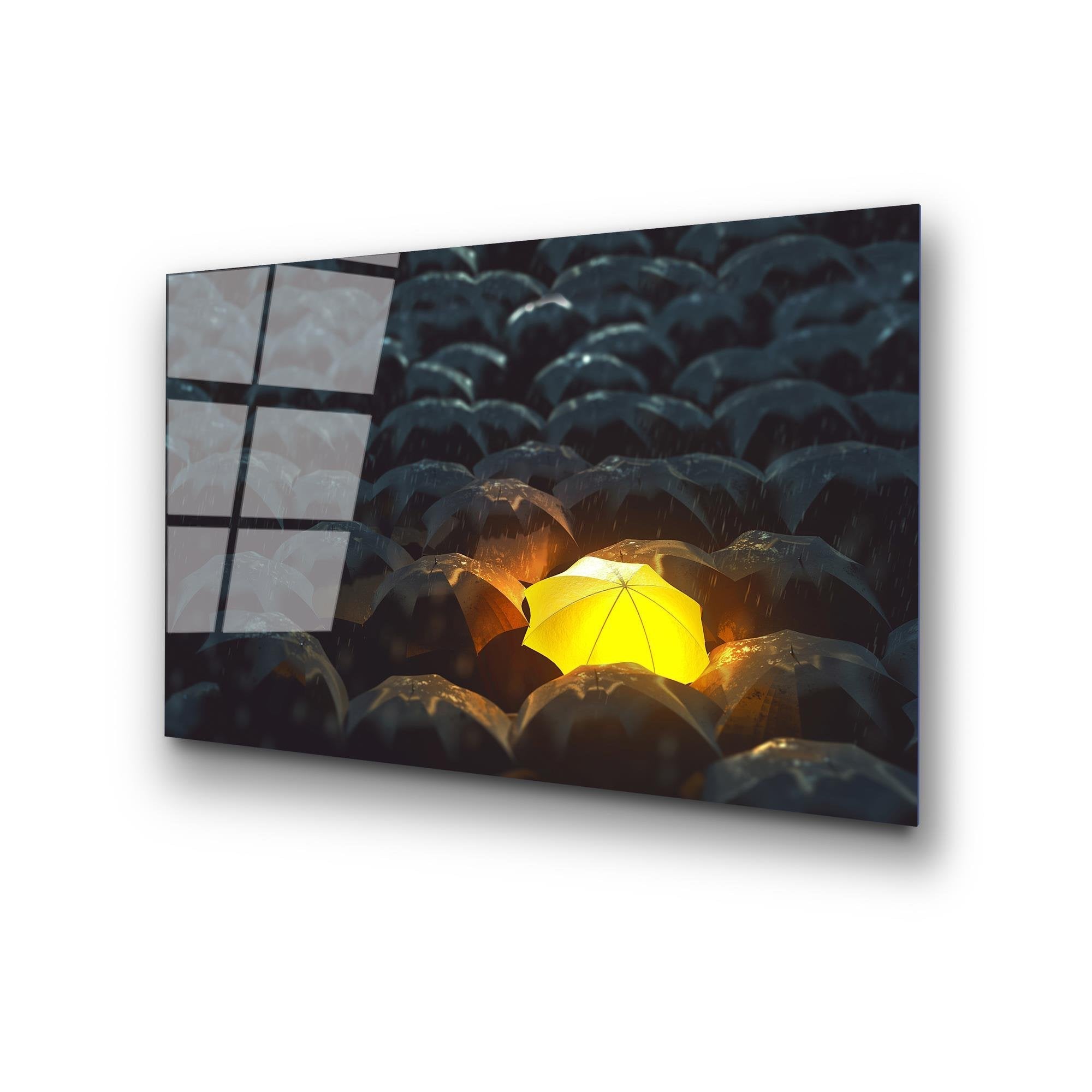 UV-377 Baskılı Cam Dikdörtgen Duvar Tablosu | ByLamp