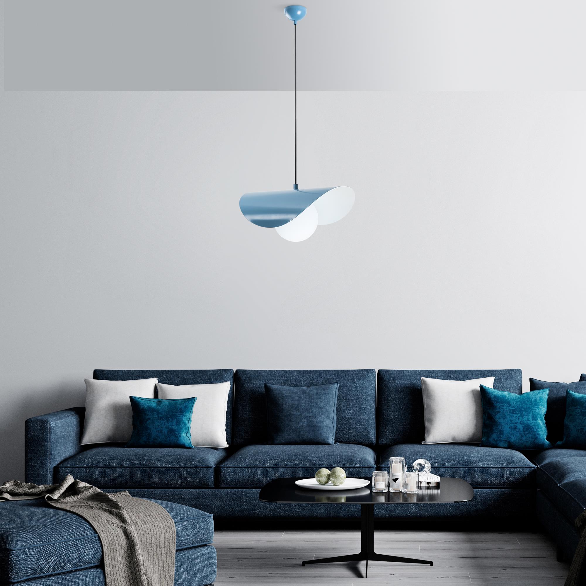 Vatoz Nus 2866 Açık Mavi Cam Sarkıt Aydınlatma | ByLamp