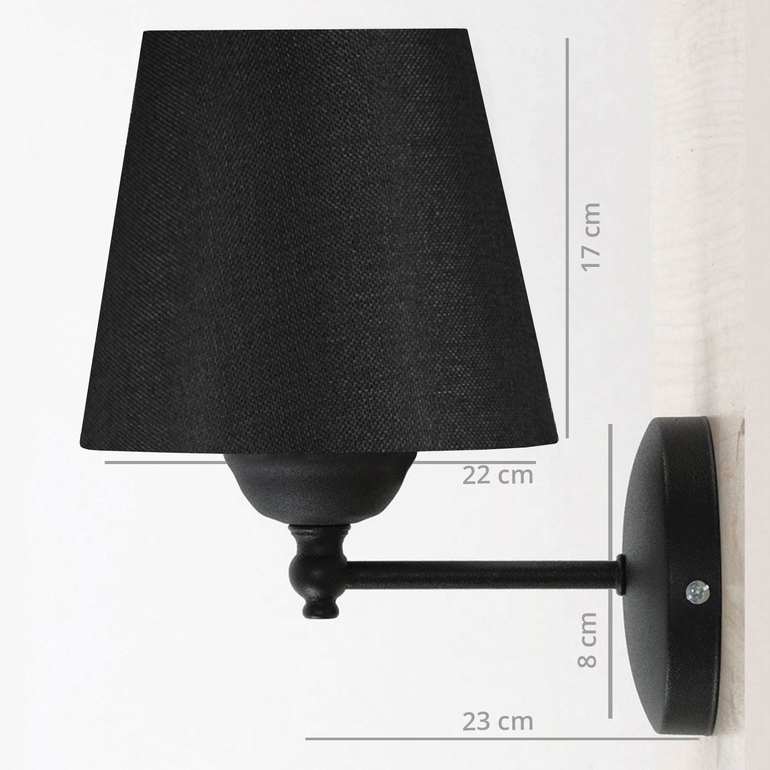 Viva Black Color Wall Lamp | ByLamp