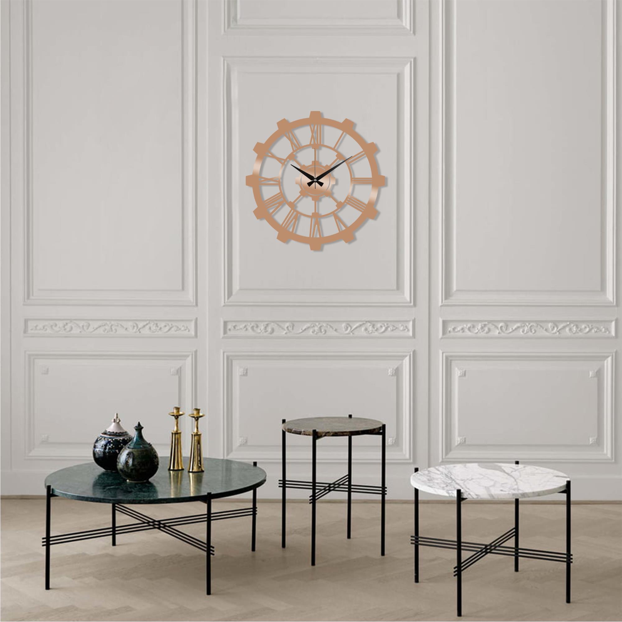 WATCH-016-B Dekoratif Metal Duvar Saati | ByLamp