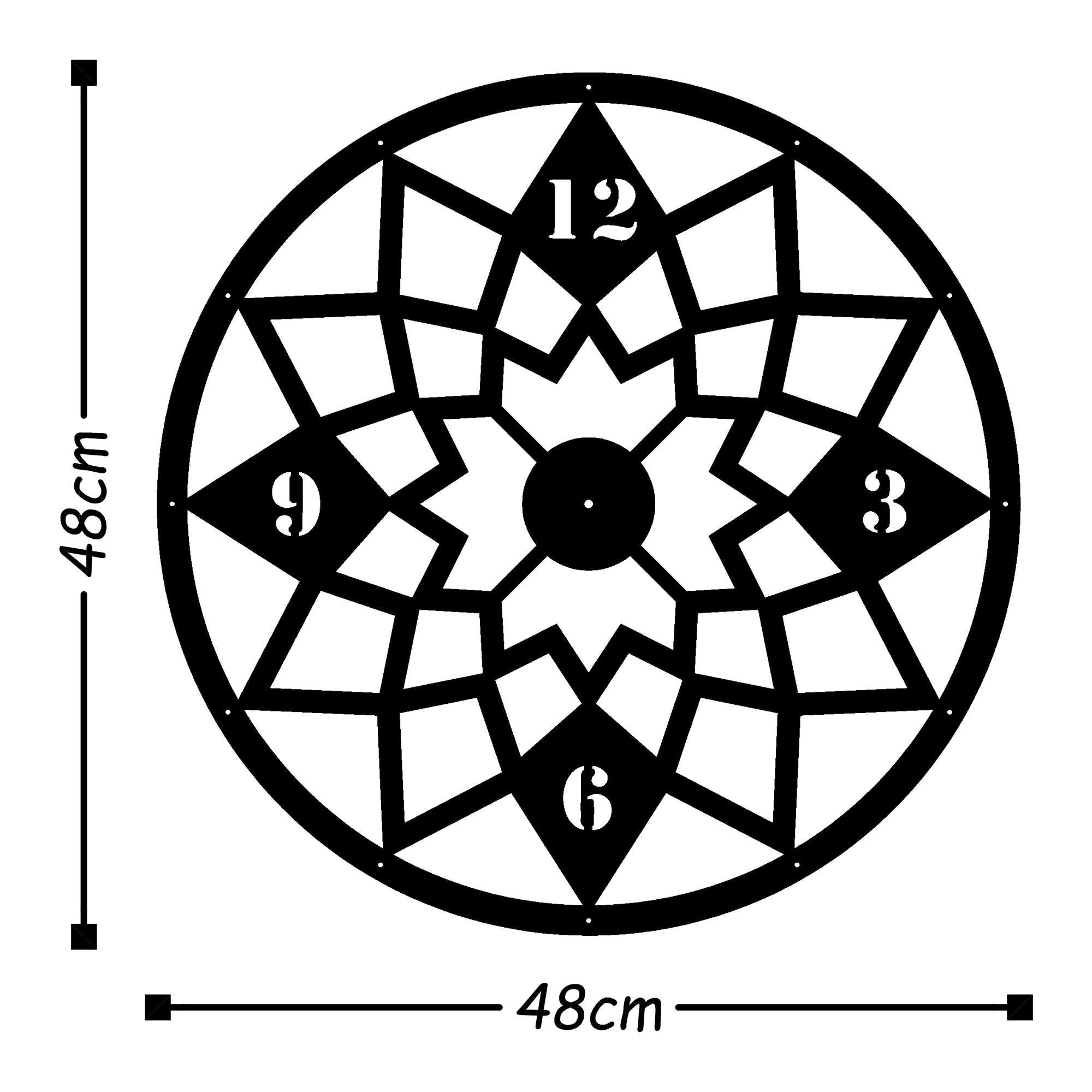 WATCH-019 Dekoratif Metal Duvar Saati | ByLamp