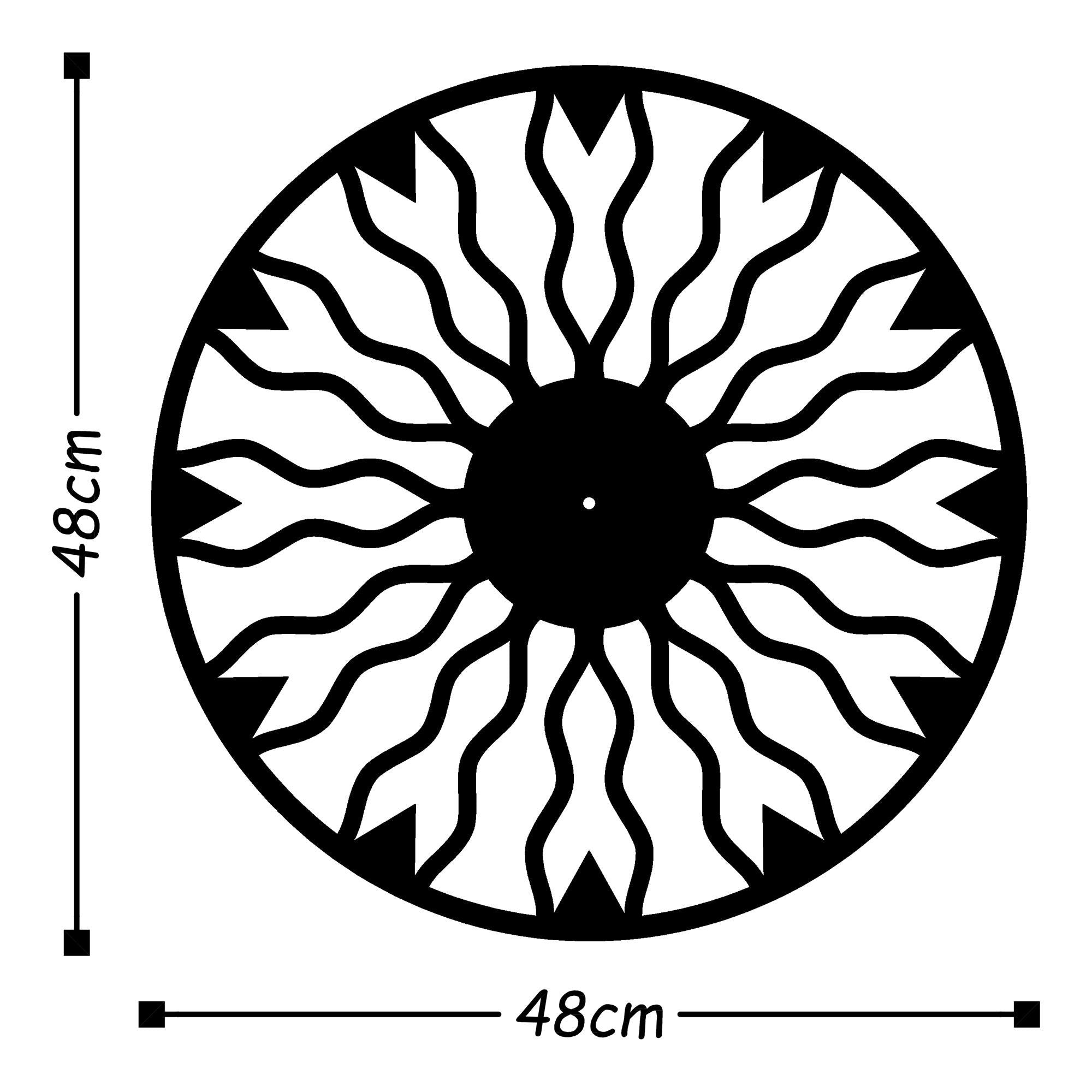 WATCH-021-B Dekoratif Metal Duvar Saati | ByLamp