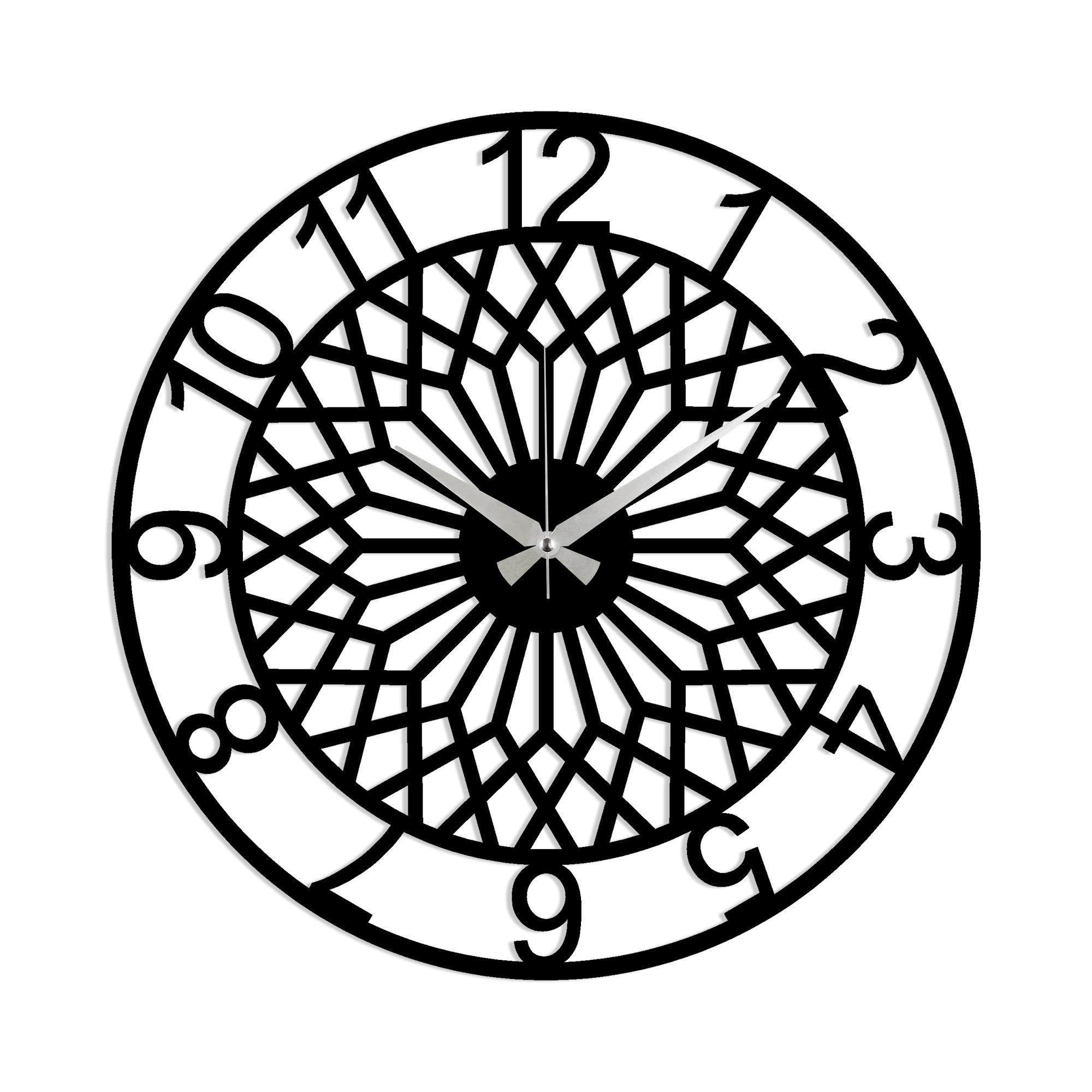 WATCH-031 Dekoratif Metal Duvar Saati | ByLamp