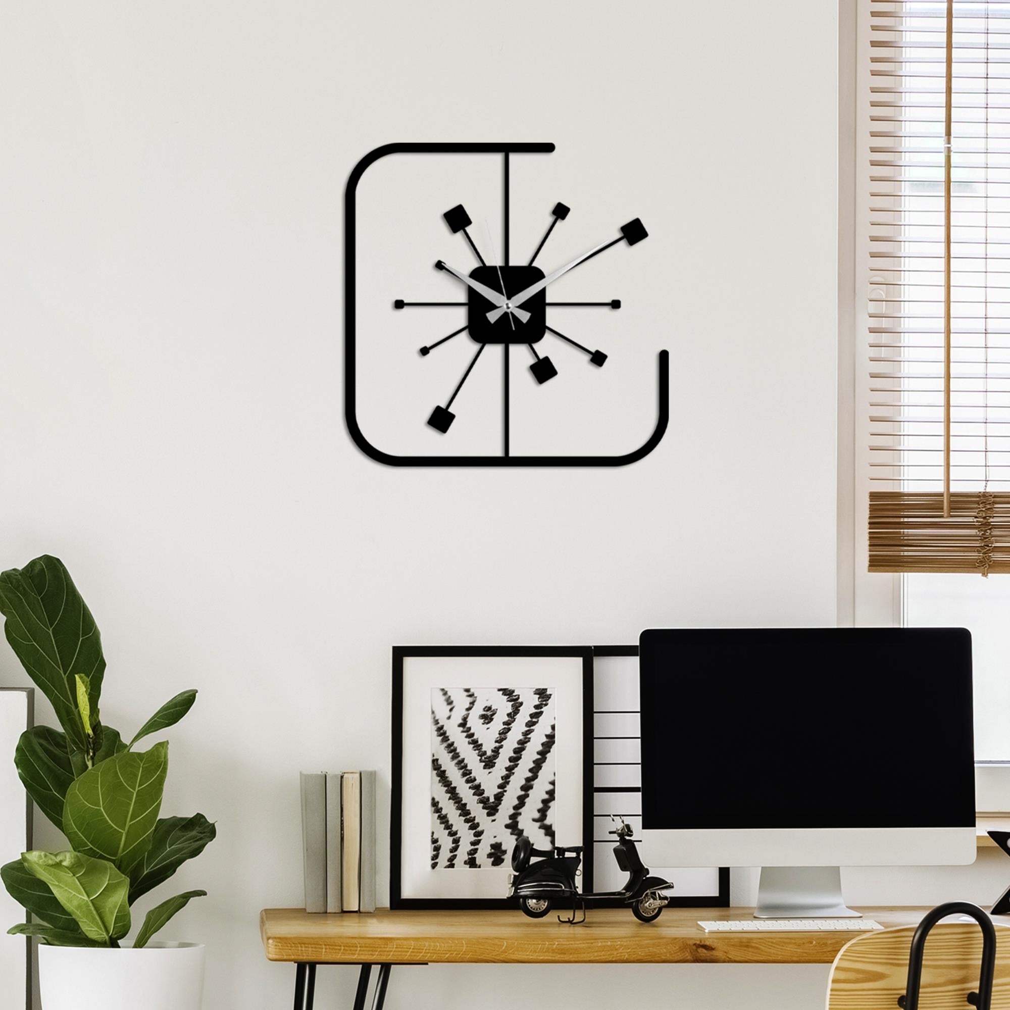 WATCH-045 Dekoratif Metal Duvar Saati | ByLamp